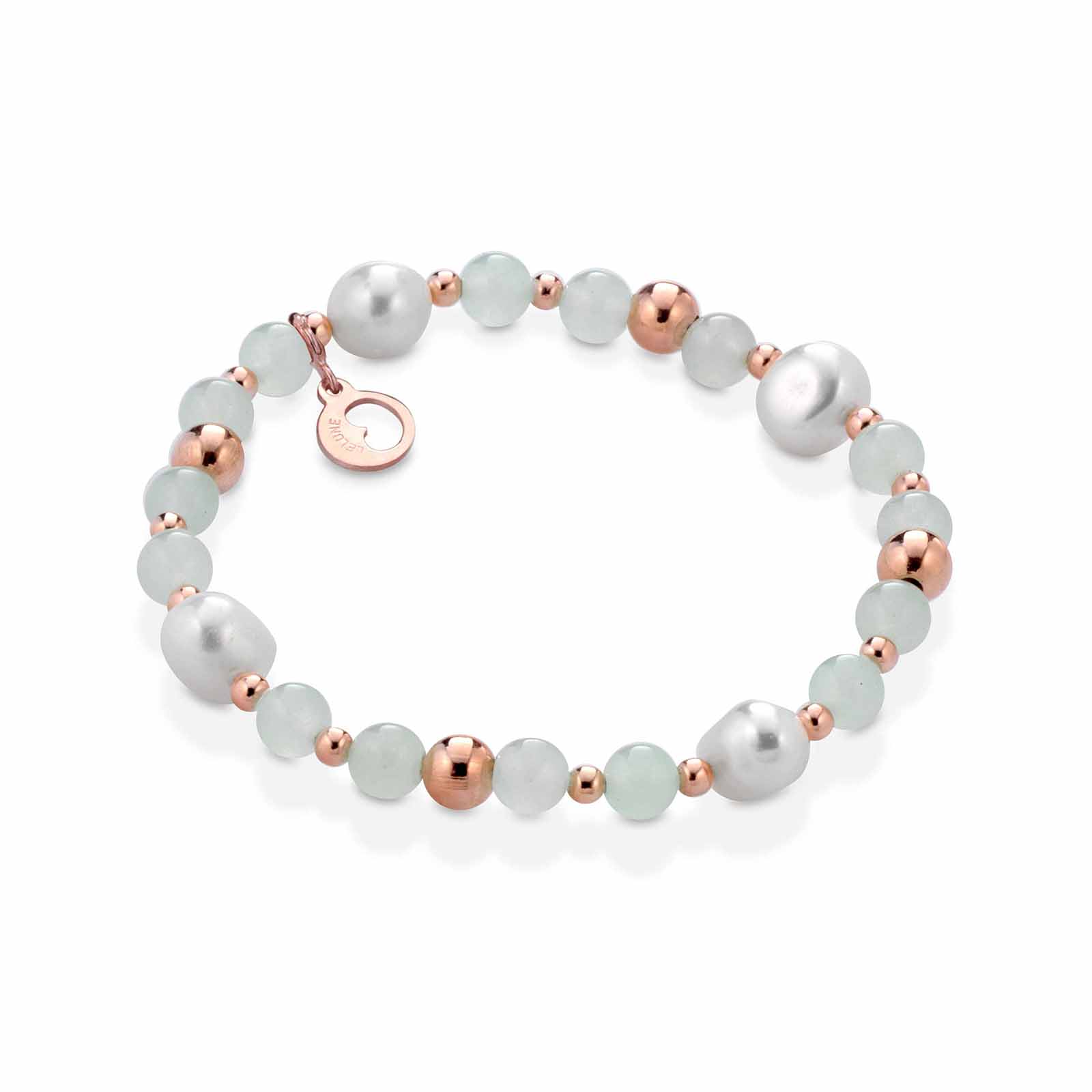 Violetta | Bracciale con perle e "new jade"