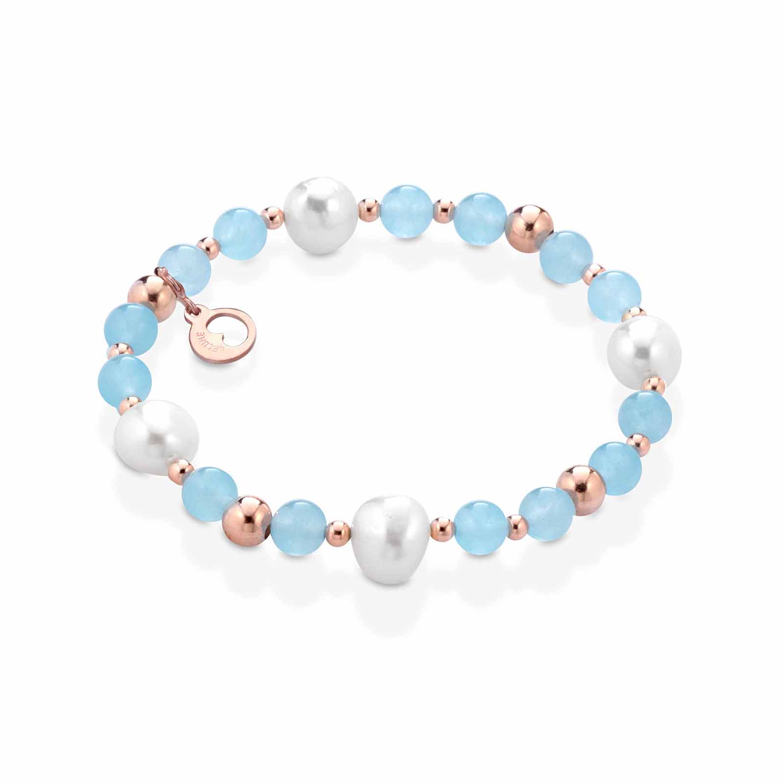 Violetta | Bracciale con perle e giada