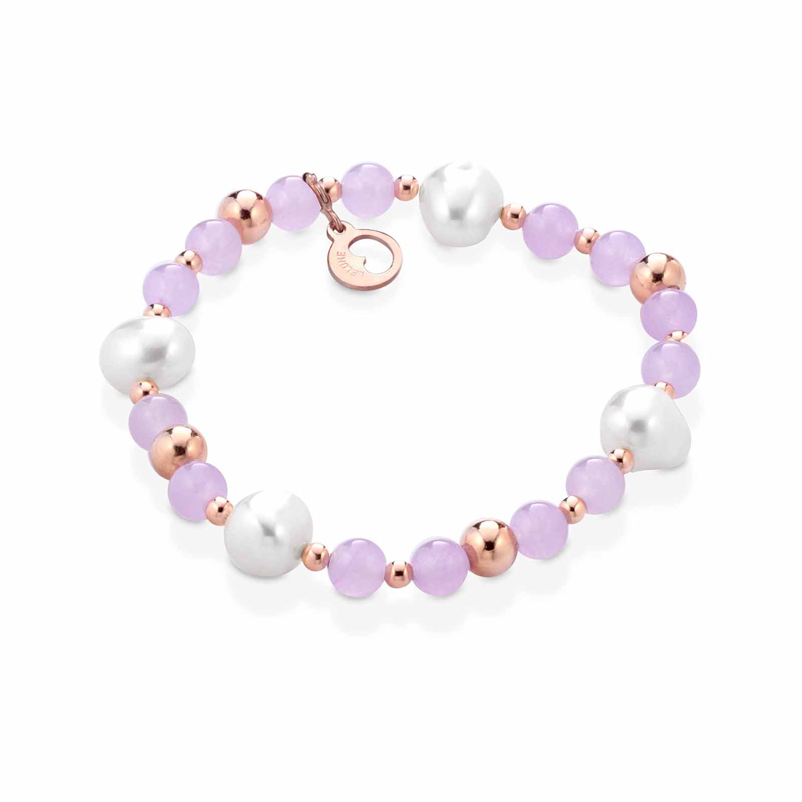 Violetta | Bracciale con perle e giada