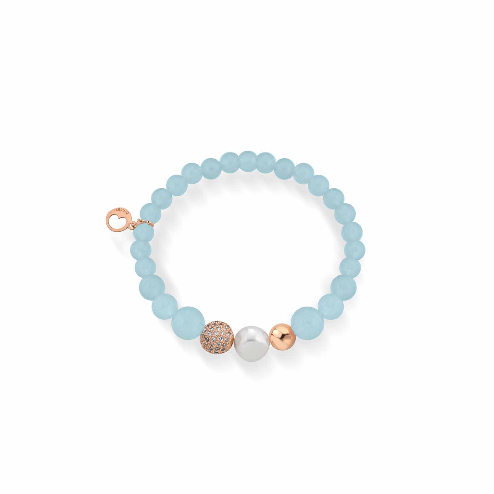 Violetta | Bracciale con perle, argento e pietre