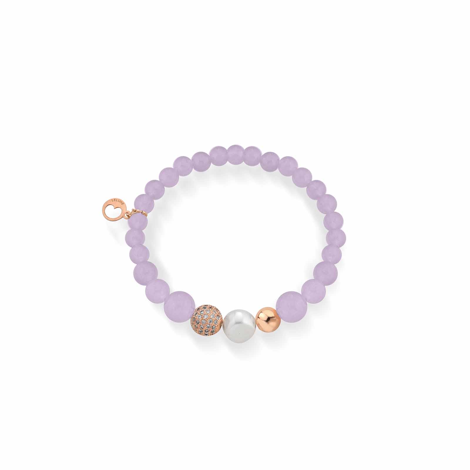 Violetta | Bracciale con perle, argento e pietre