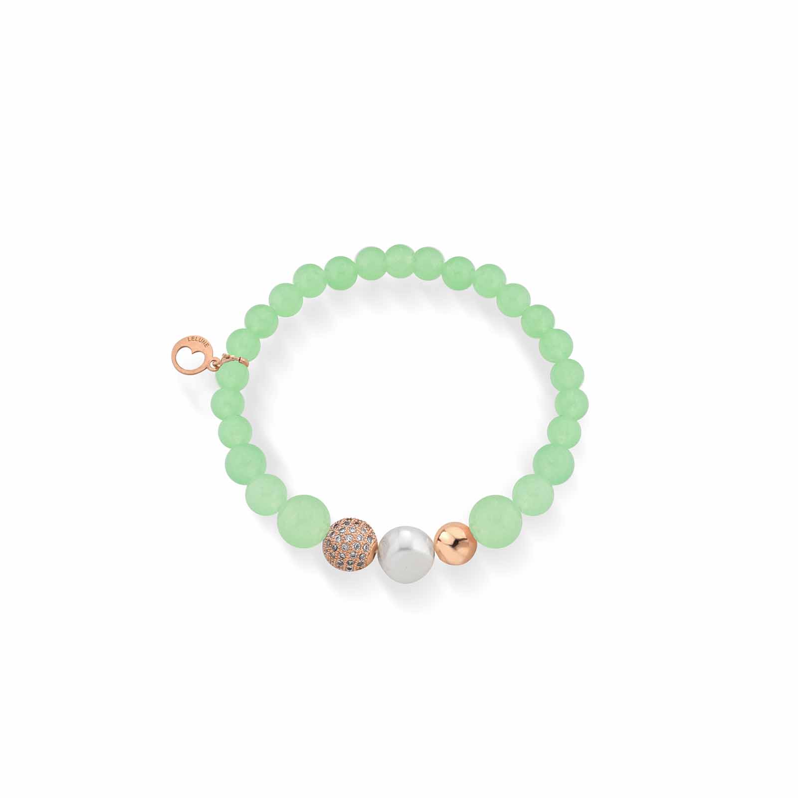 Violetta | Bracciale con perle, argento e pietre