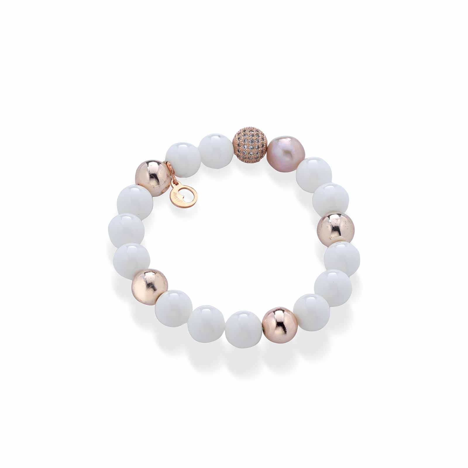 Memories | Bracciale con perle, argento e pietre