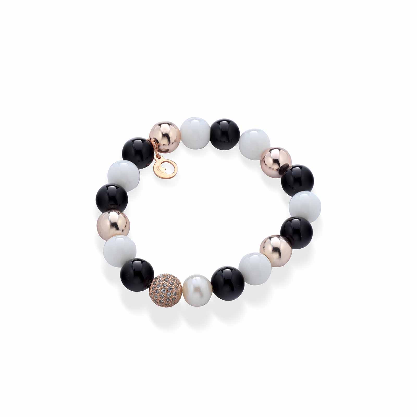 Memories | Bracciale con perle, argento e pietre