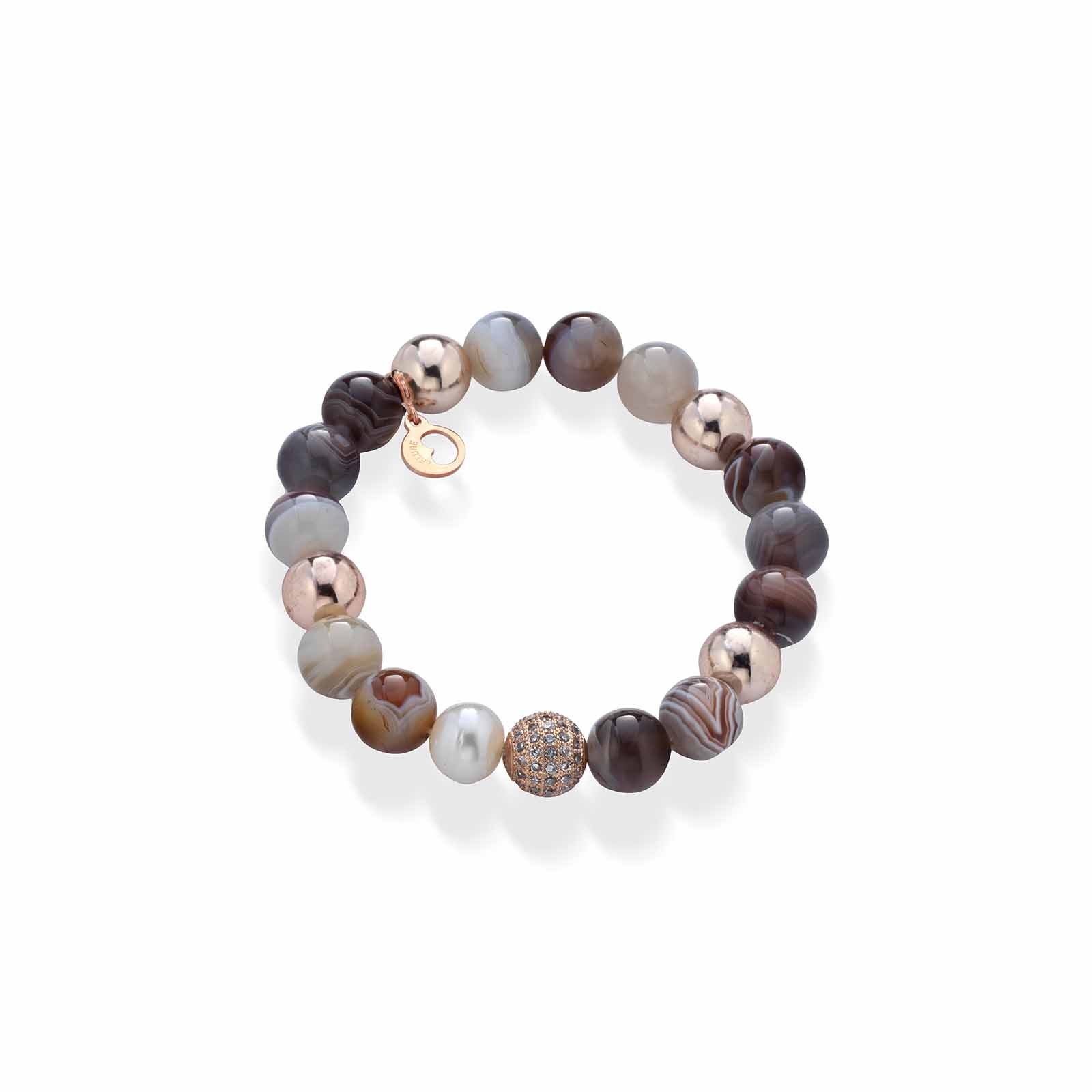 Memories | Bracciale con perle, argento e pietre