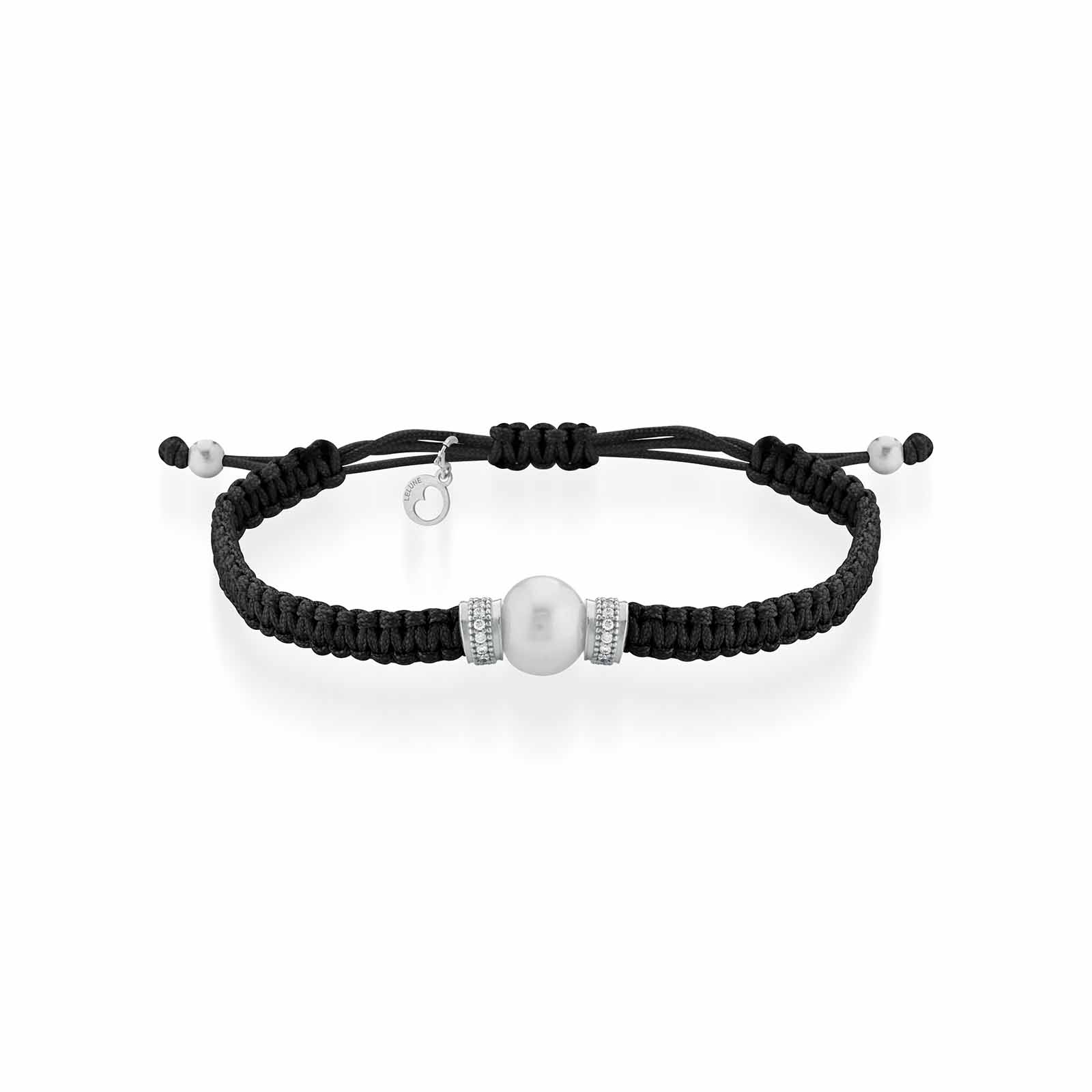 Rainbow | Bracciale con perla in cordino regolabile