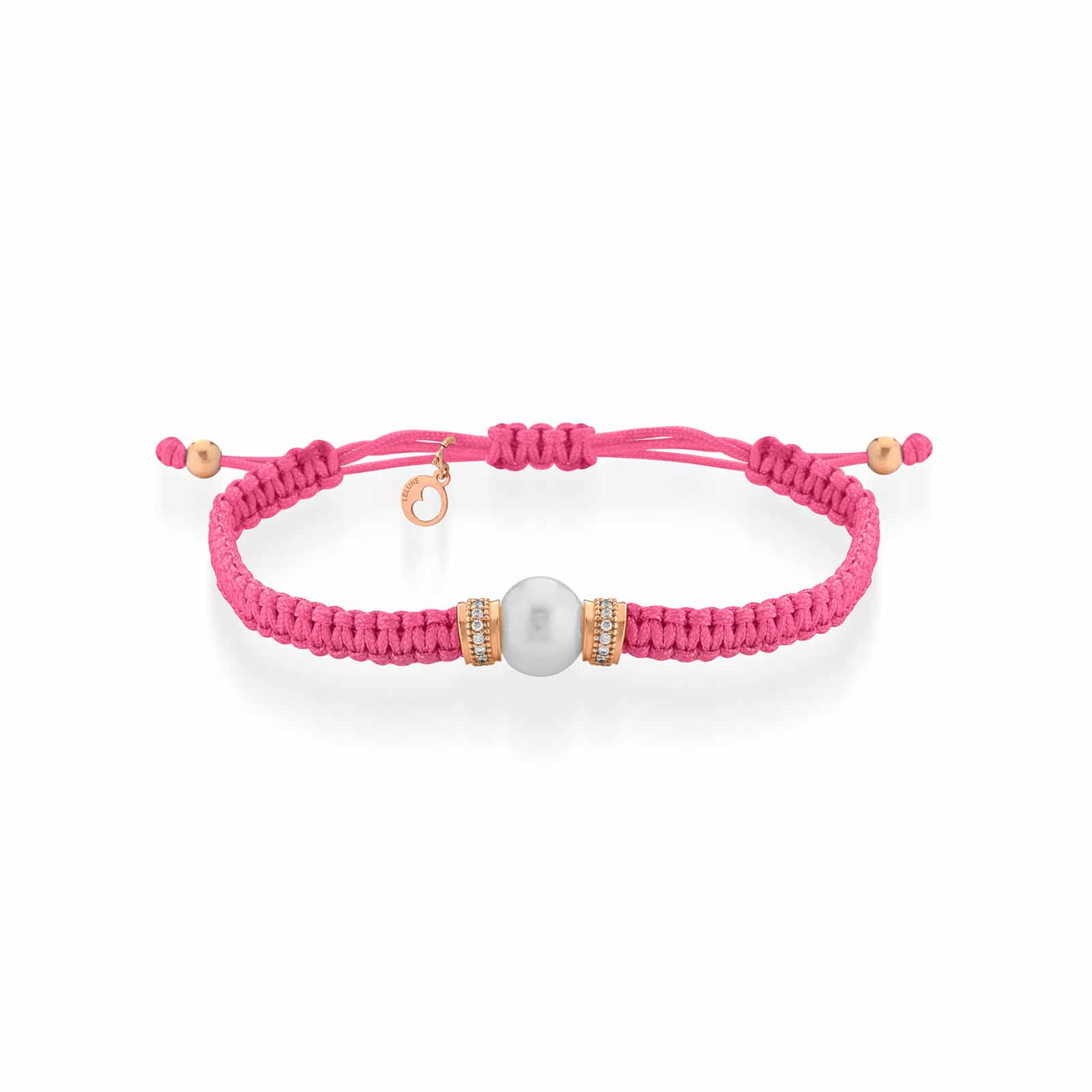 Rainbow | Bracciale con perla in cordino regolabile
