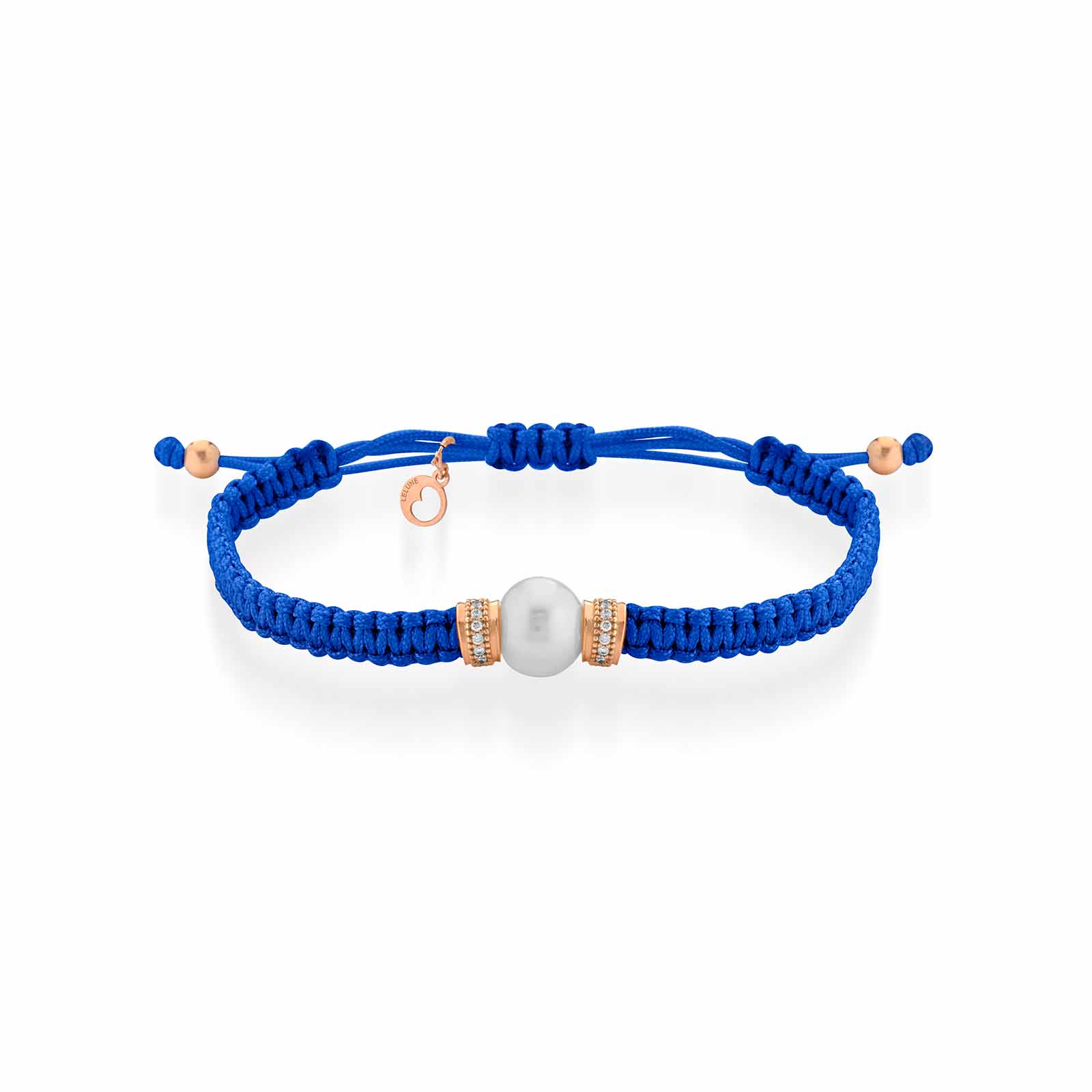 Rainbow | Bracciale con perla in cordino regolabile