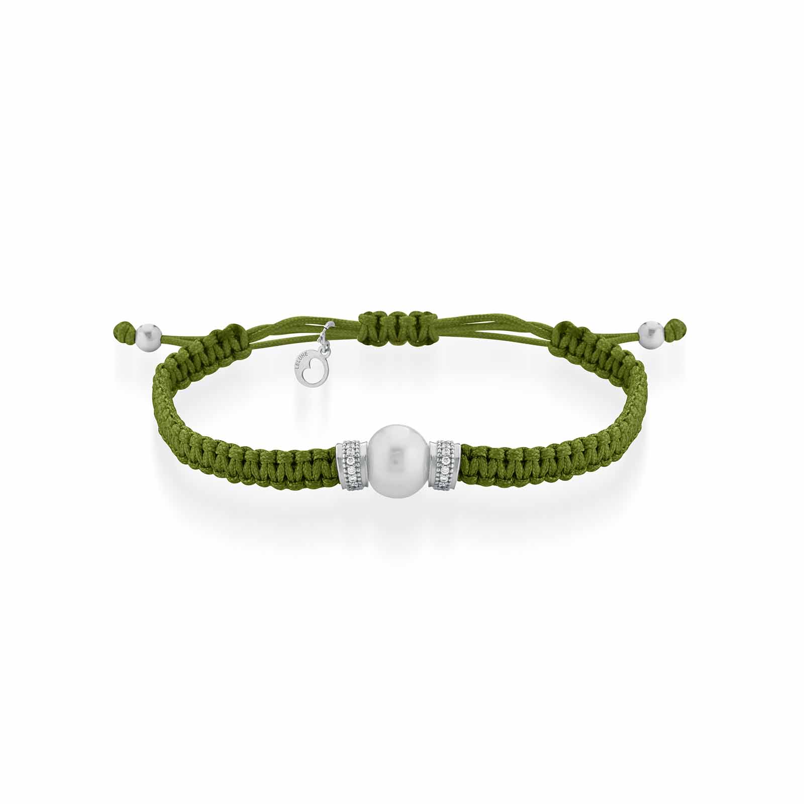 Rainbow | Bracciale con perla in cordino regolabile