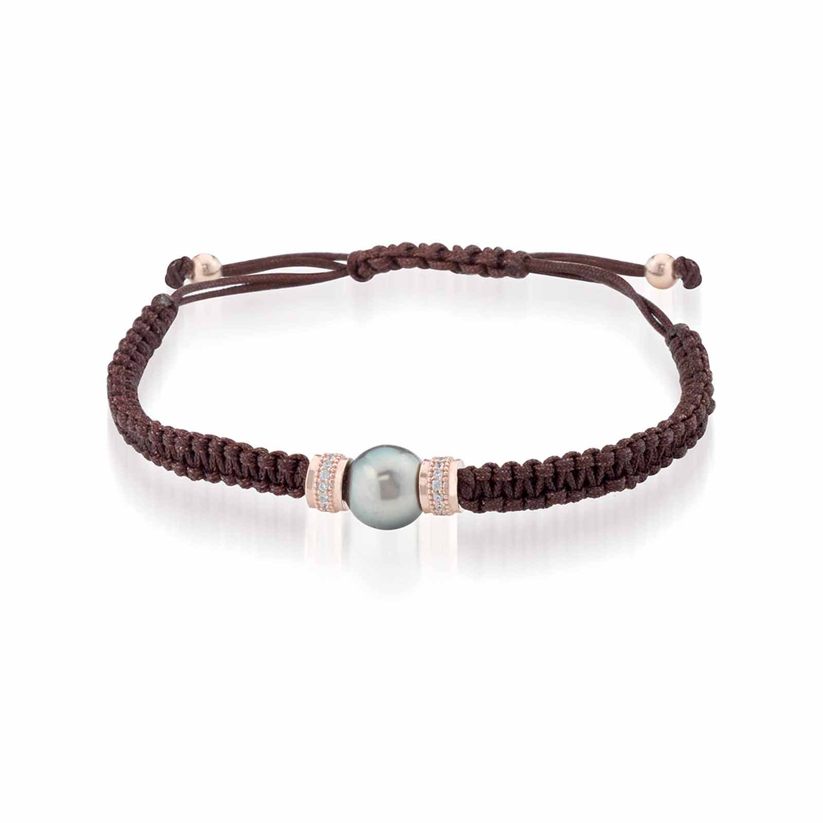 BlackMoon | Bracciale in cordino regolabile