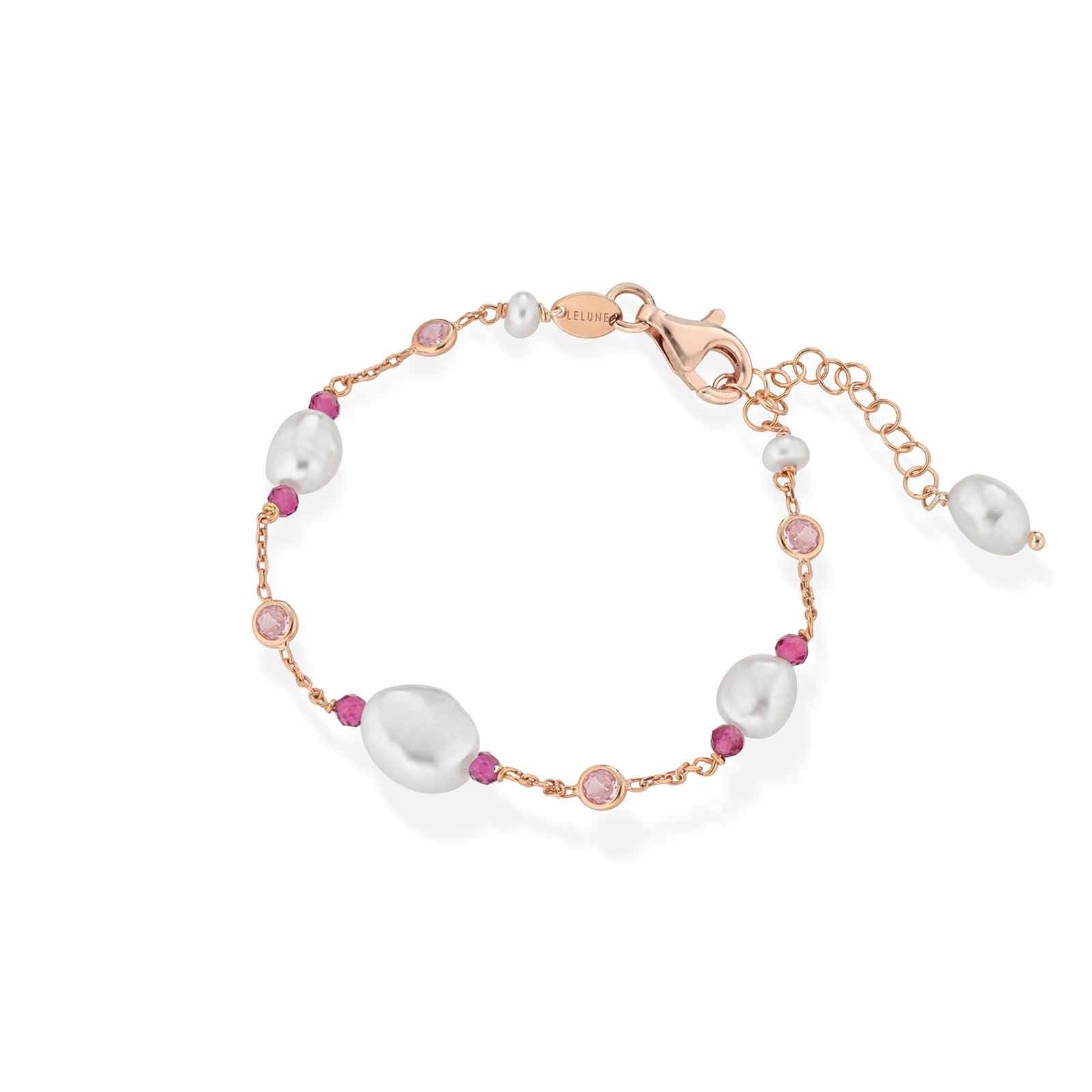 Cristelle Summer | Bracciale in argento, zirconi, spinello e perle