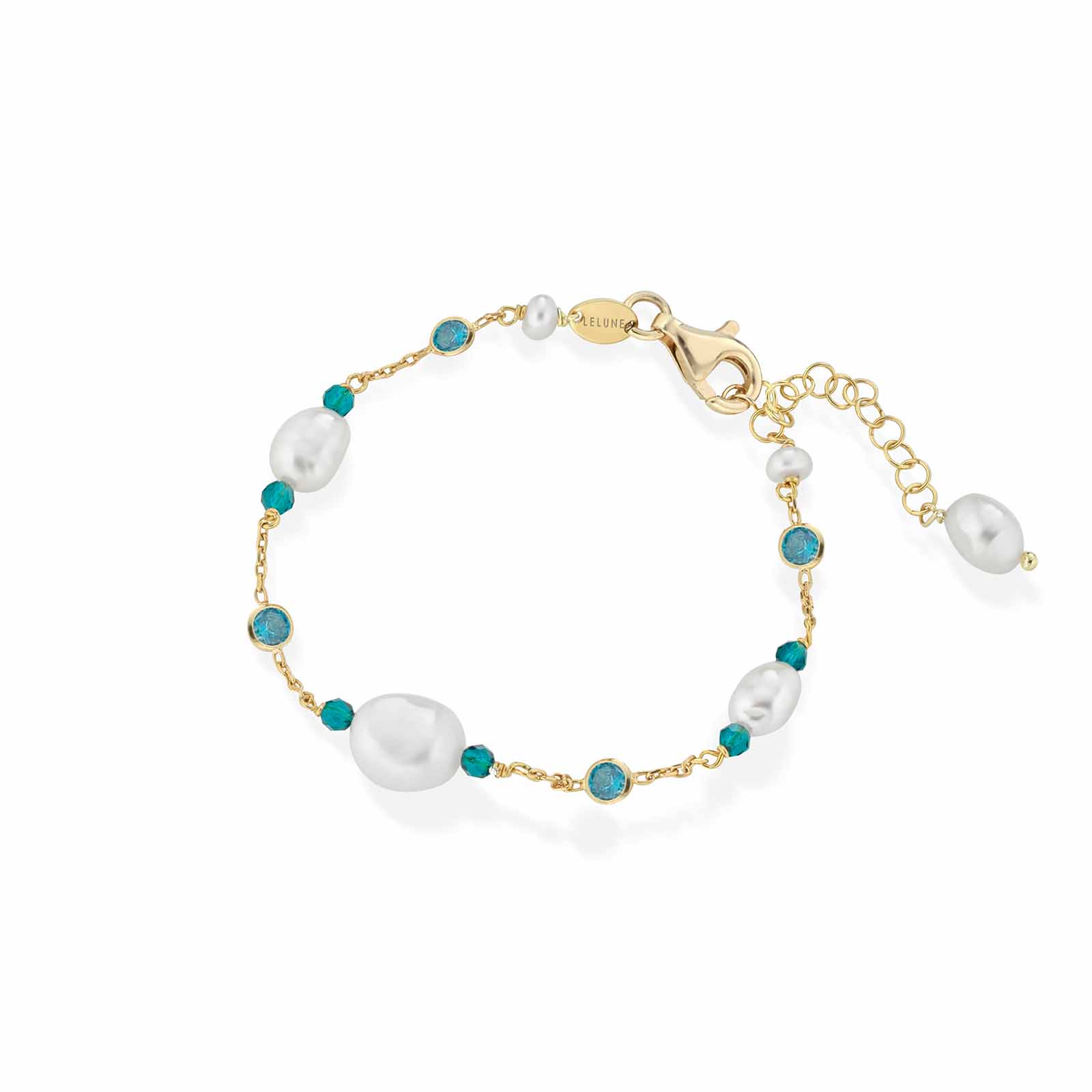 Cristelle Summer | Bracciale in argento, zirconi, spinello e perle