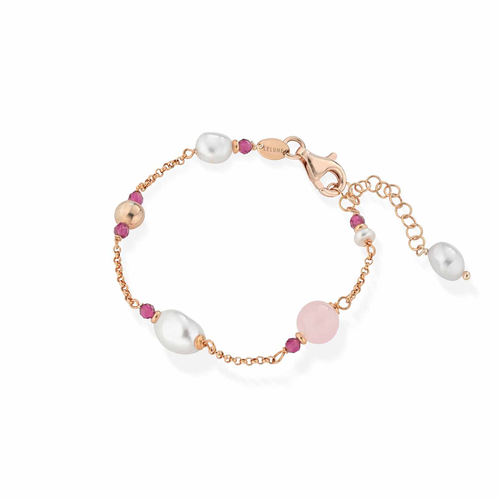 Cristelle Summer | Bracciale in argento, giada, spinello e perle