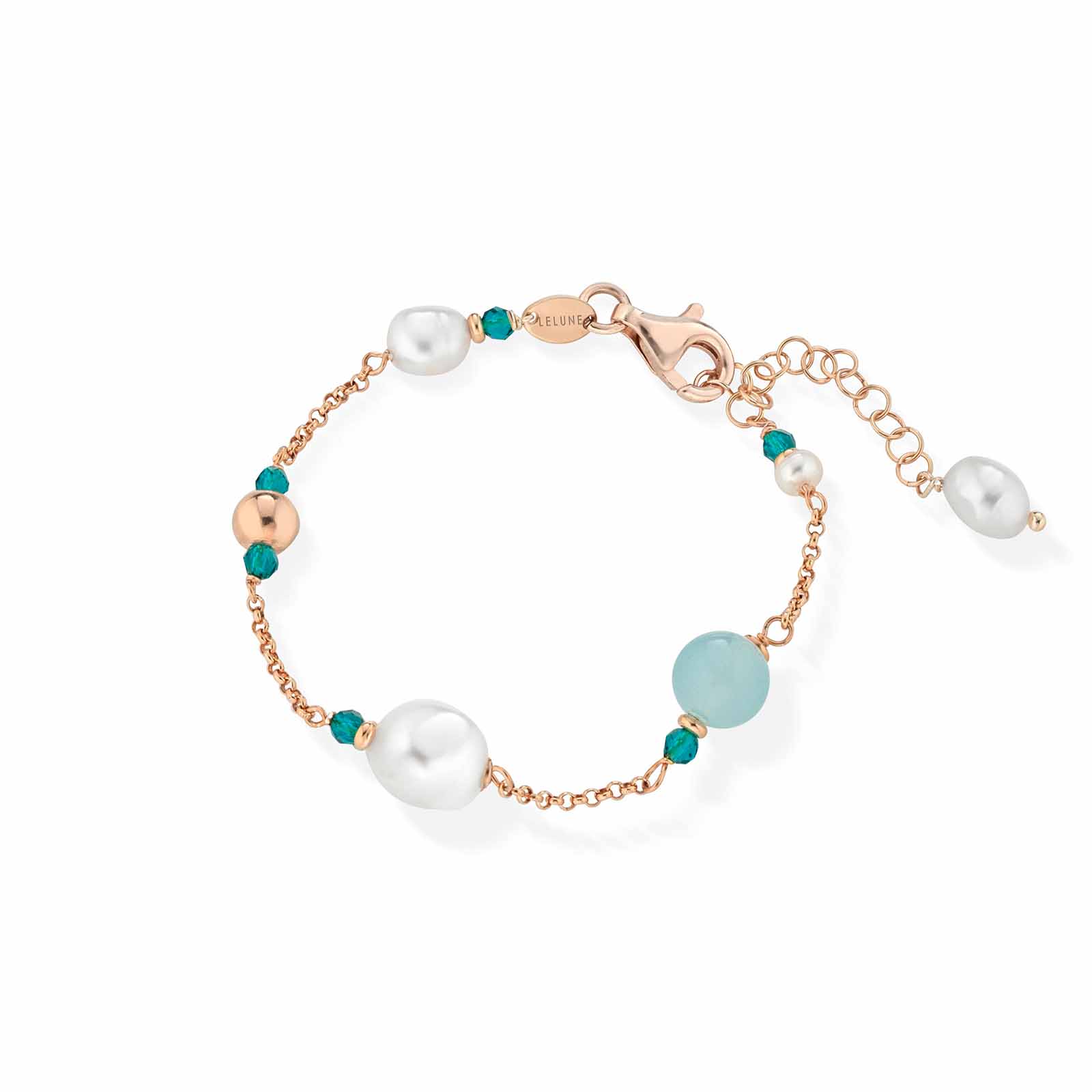 Cristelle Summer | Bracciale in argento con perle e pietre