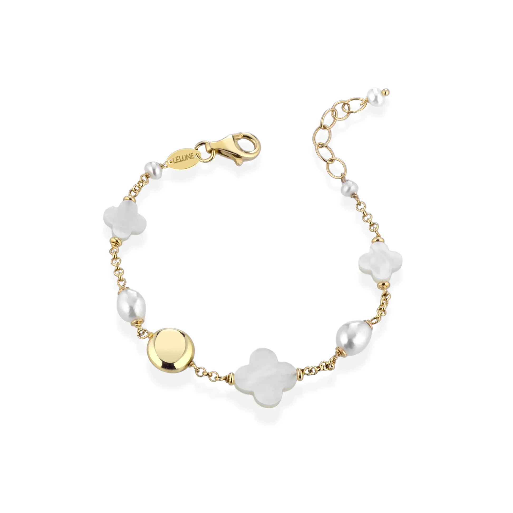 Sidney | bracelet in silver, pearls and Australian mother of pearl