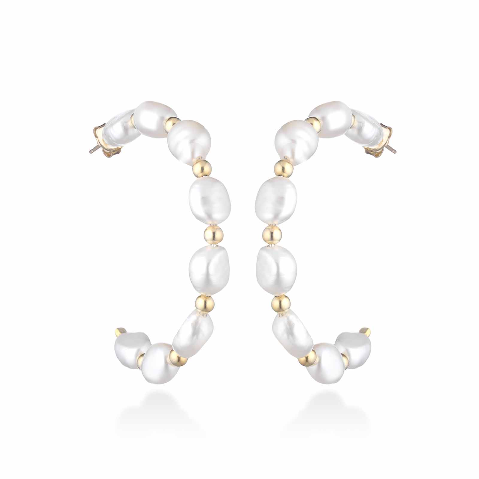 Young | Silver and Pearl Earrings