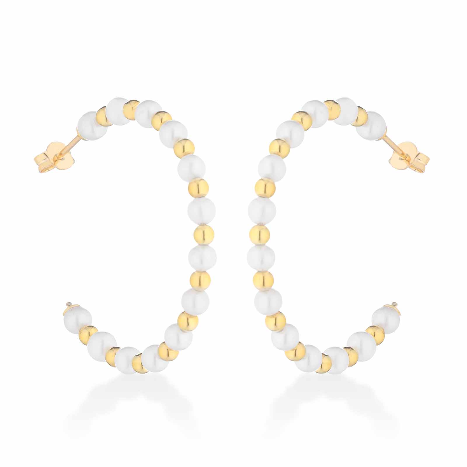 Young | Orecchini in argento e perle