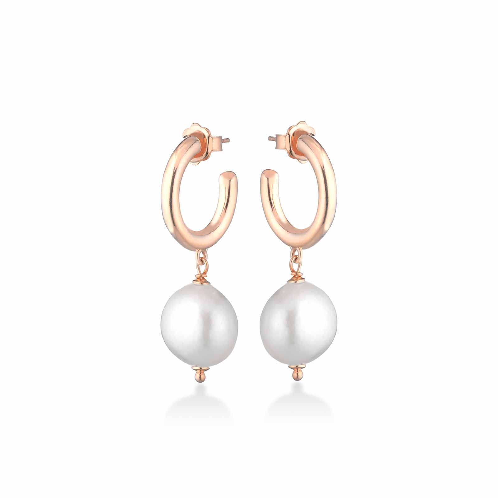 Young | Silver and Pearl Earrings