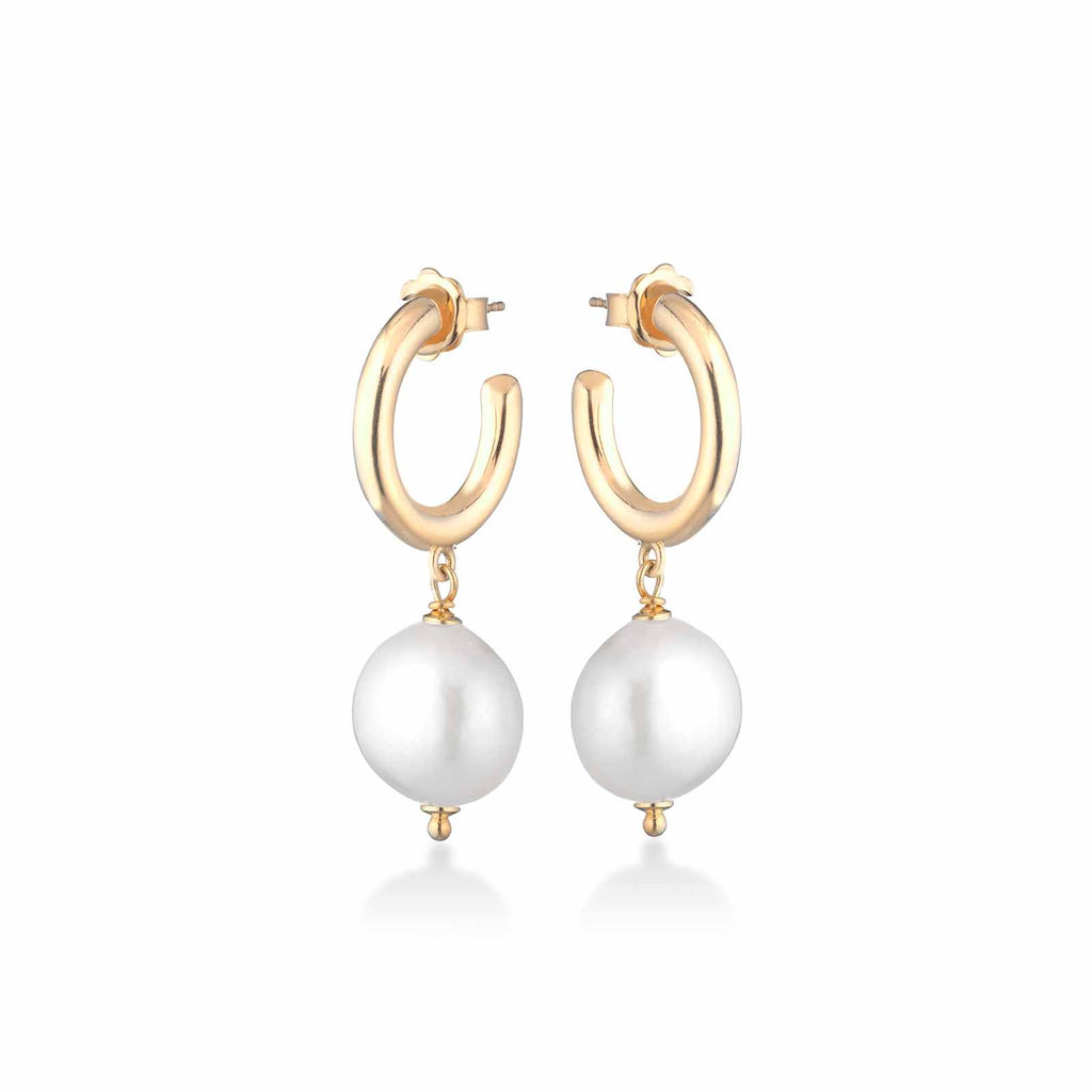 Young | Orecchini in argento e perle