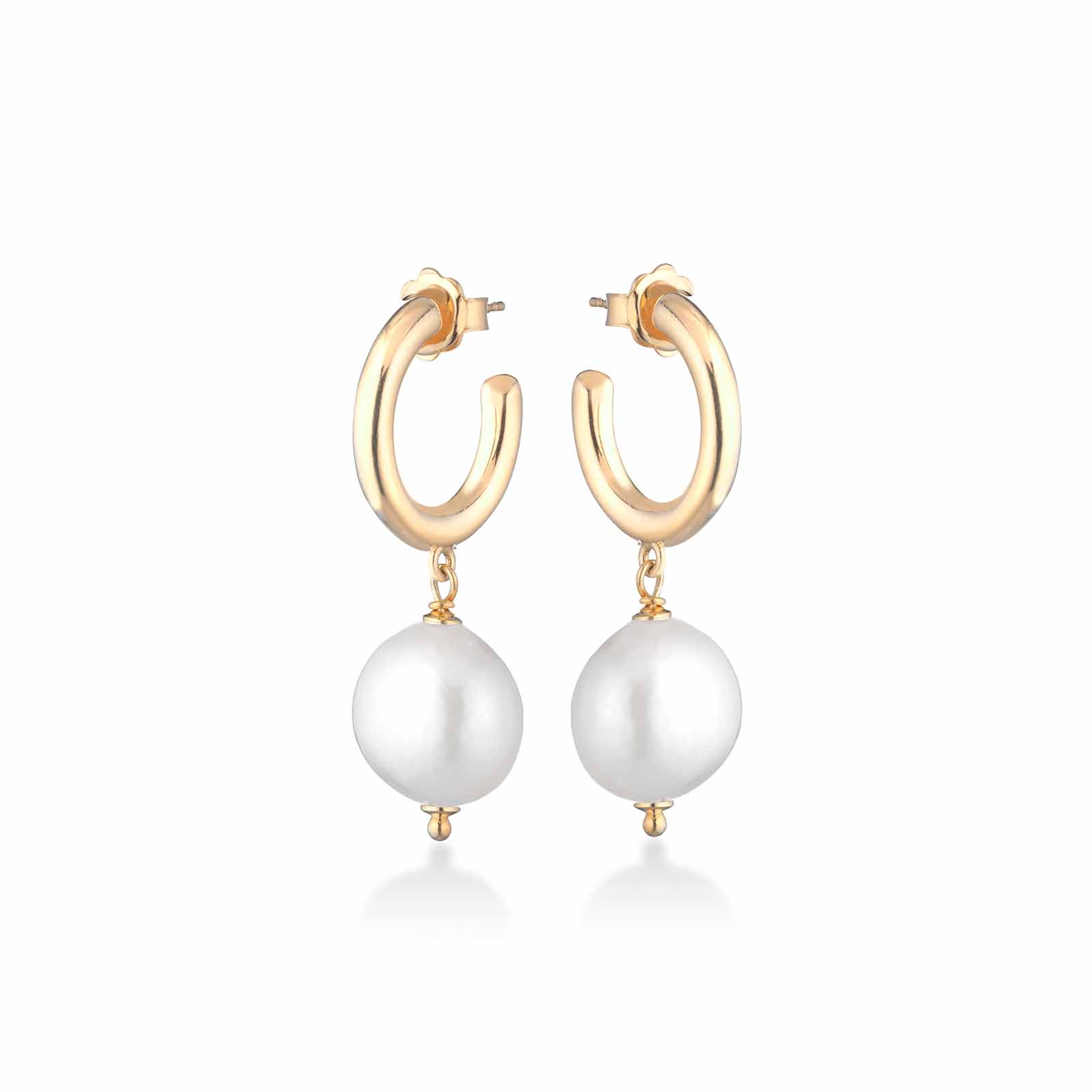 Young | Silver and Pearl Earrings