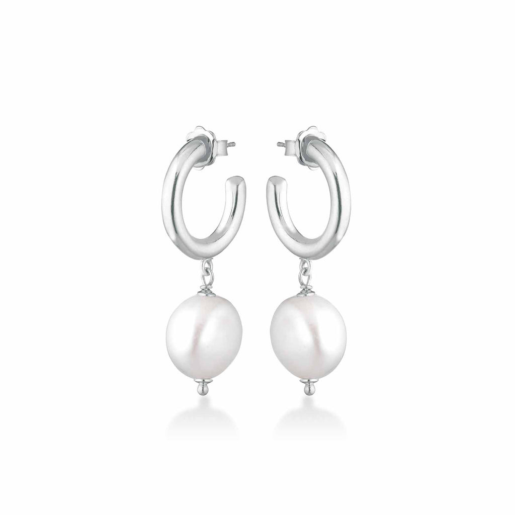 Young | Orecchini in argento e perle