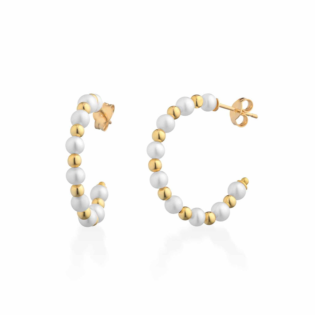 Young | Orecchini in argento e perle