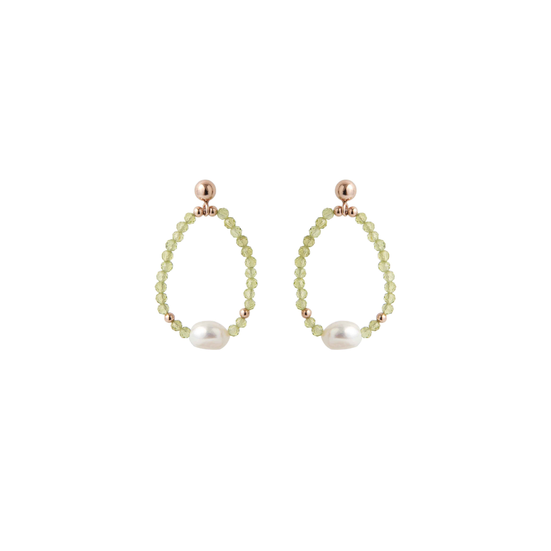 Young Summer | Orecchini in argento con perle e pietre