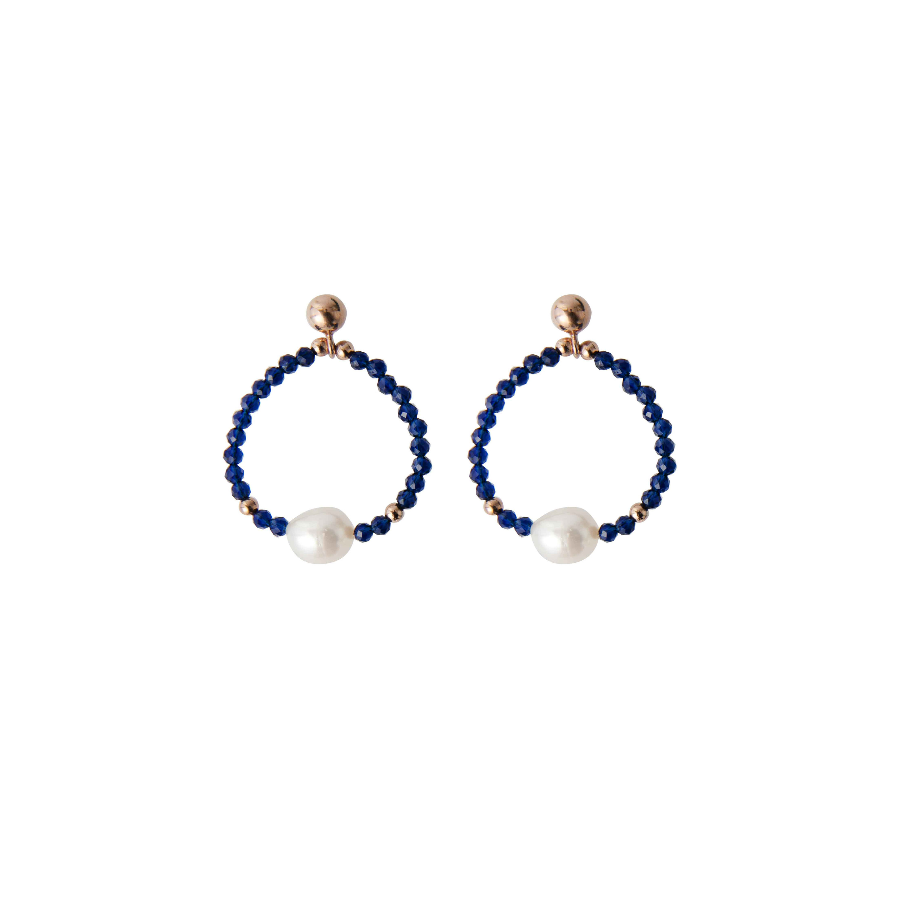 Young Summer | Orecchini in argento con perle e pietre