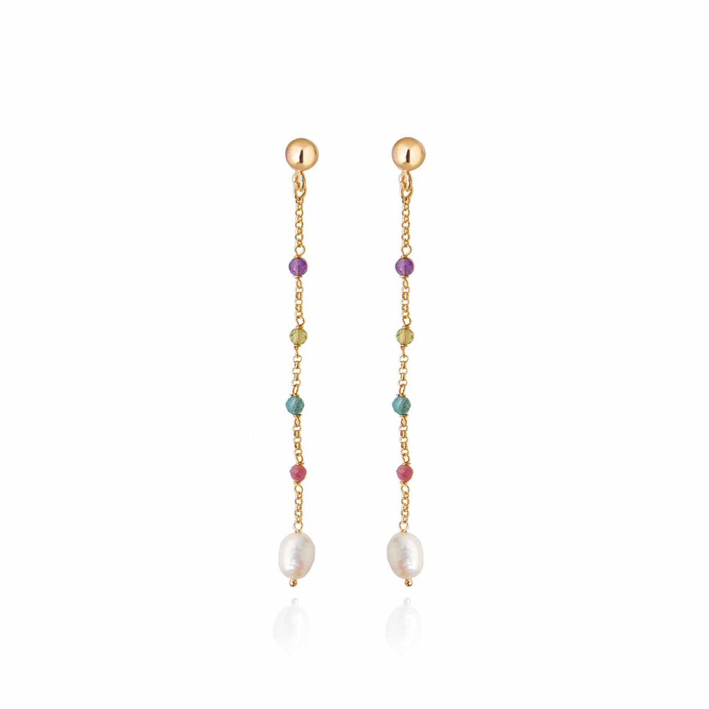 Young Summer | Orecchini in argento e perle