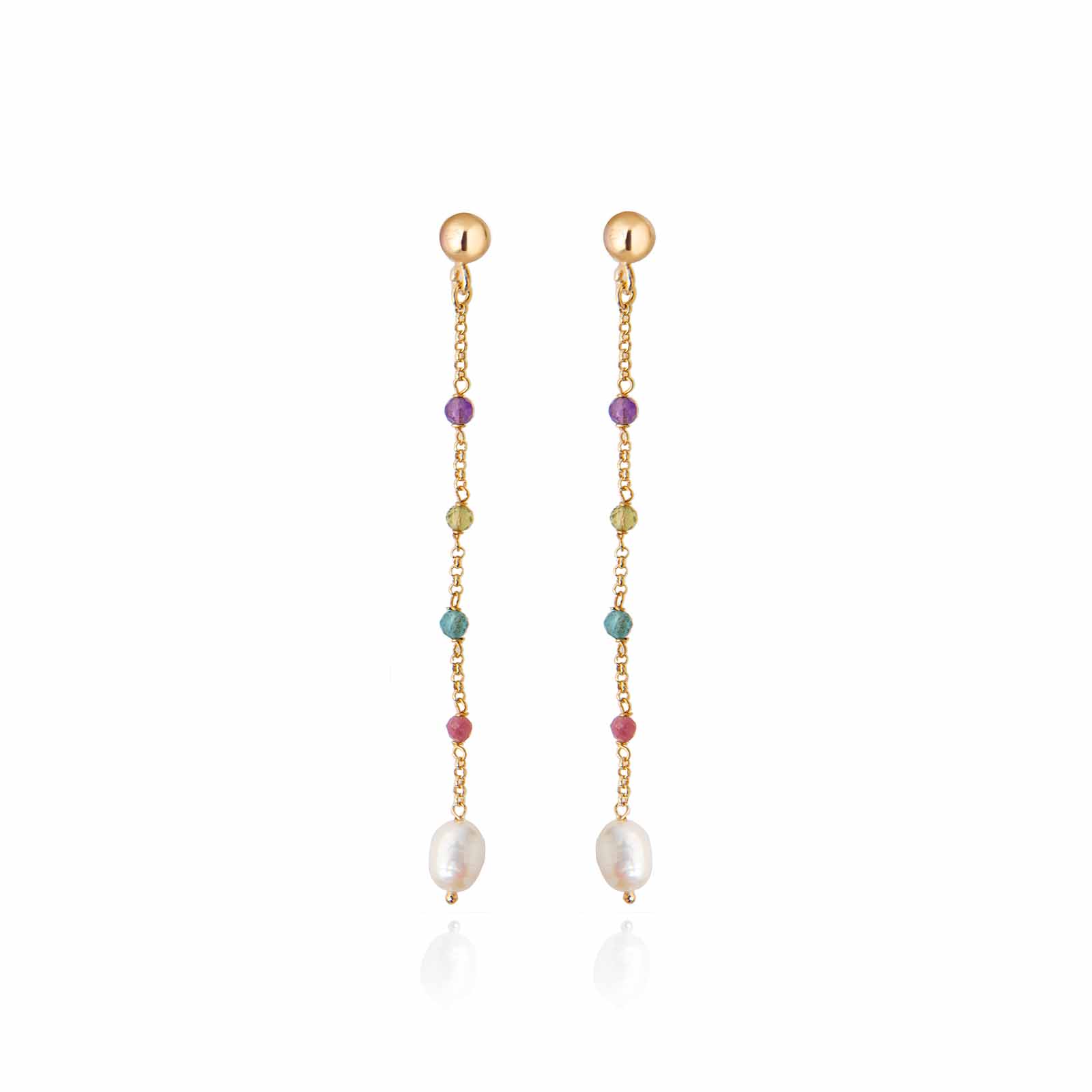 Young Summer | Silver and Pearl Earrings