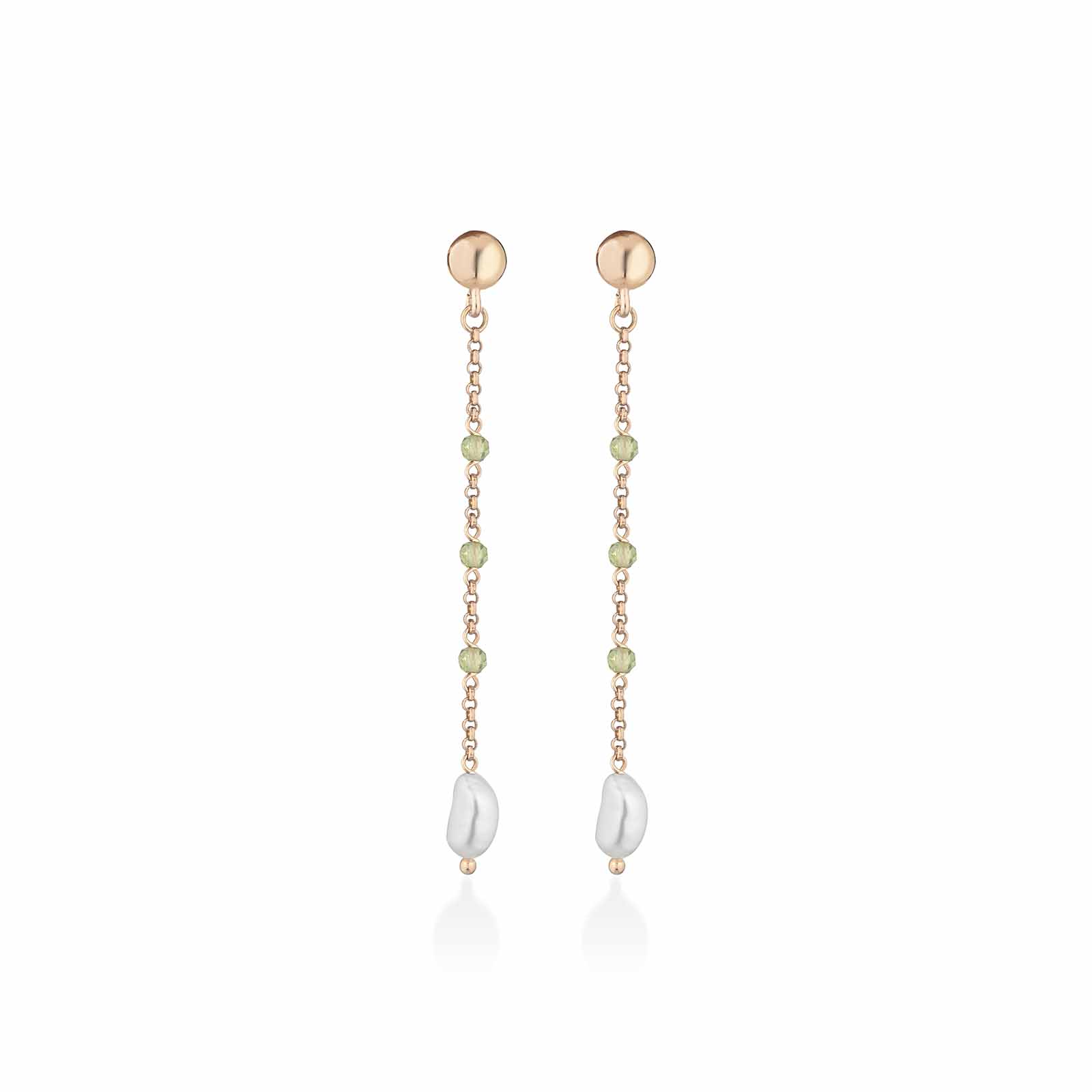 Young Summer | Orecchini in argento con perle e pietre