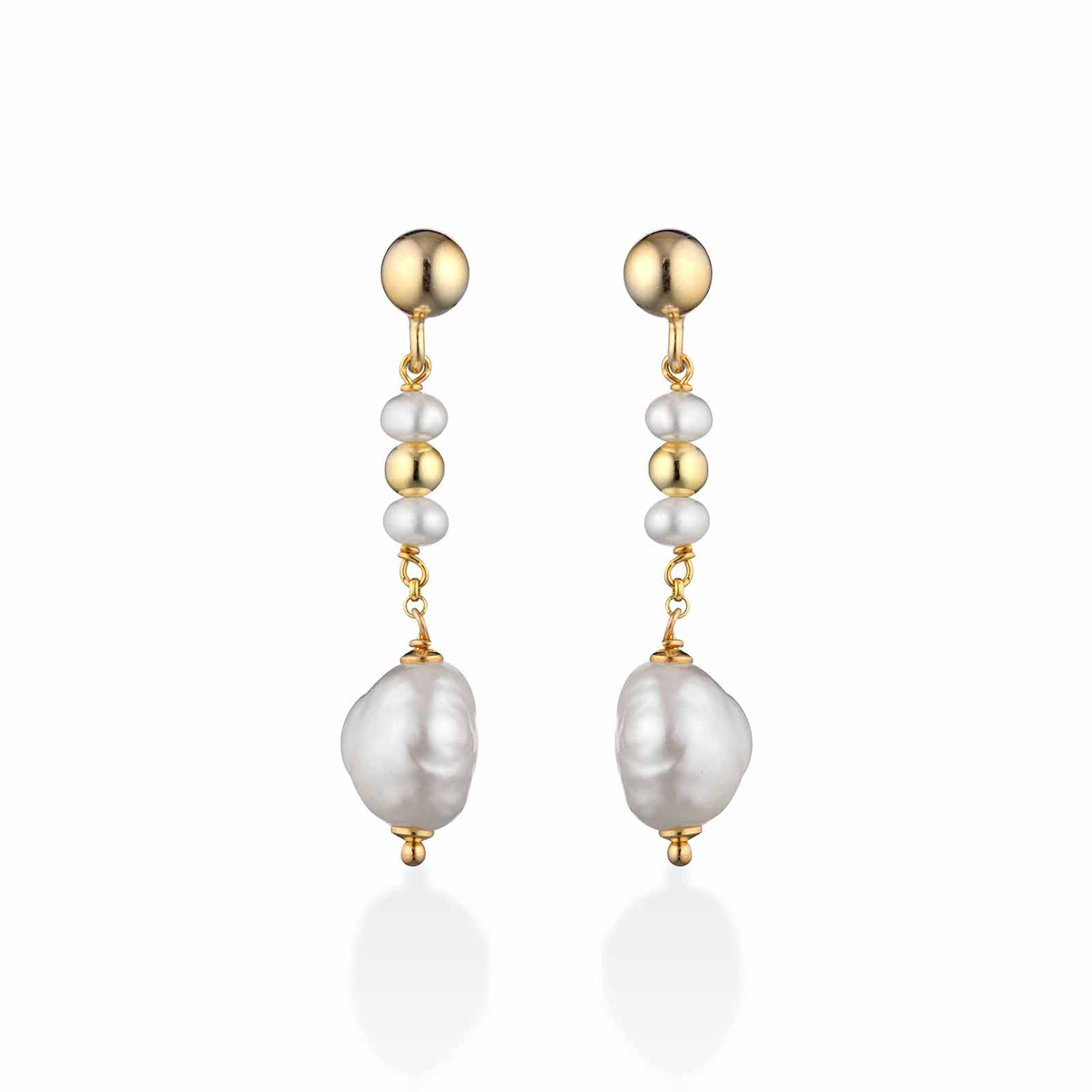 Cristelle | Silver and Pearl Earrings