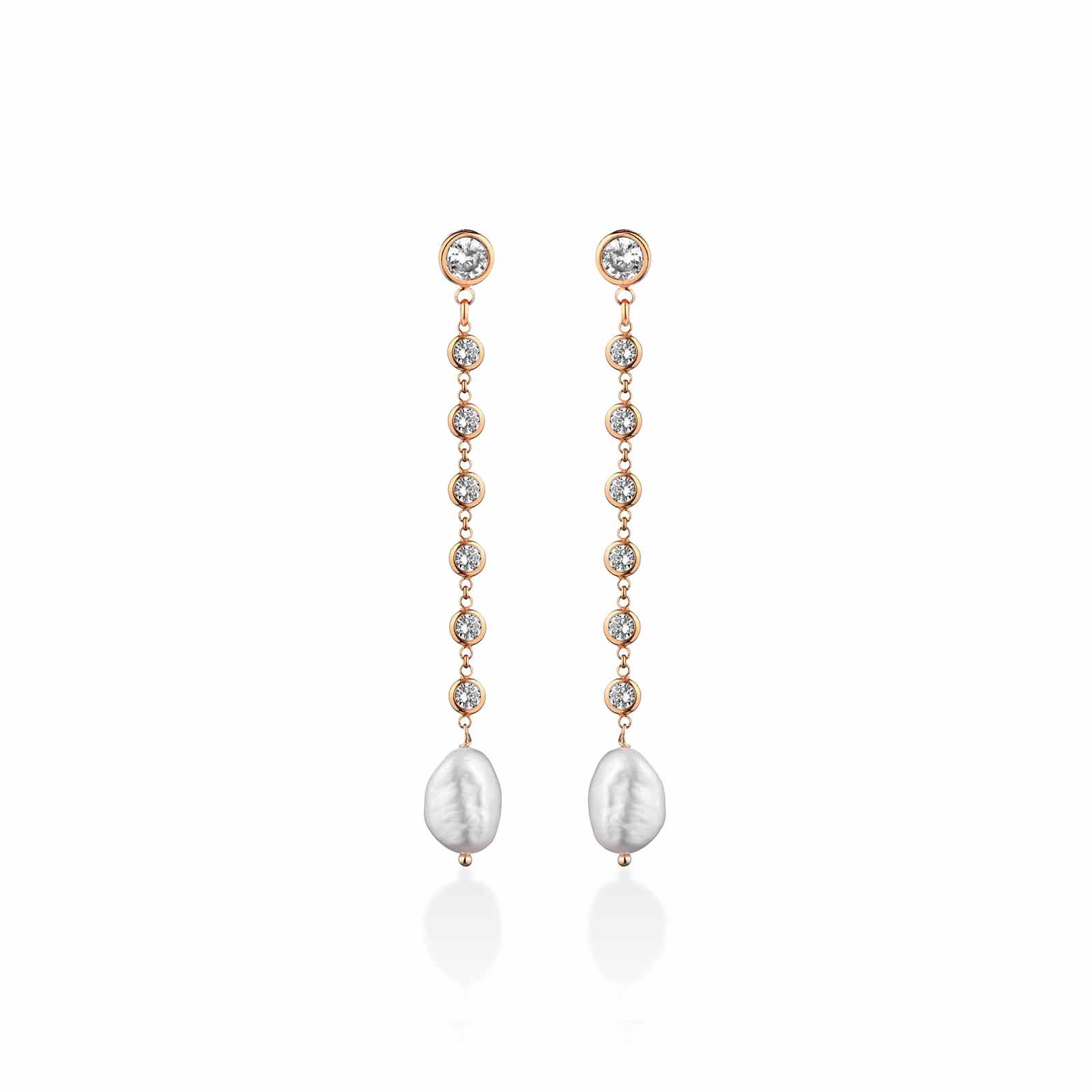 Cristelle | Silver and Pearl Earrings
