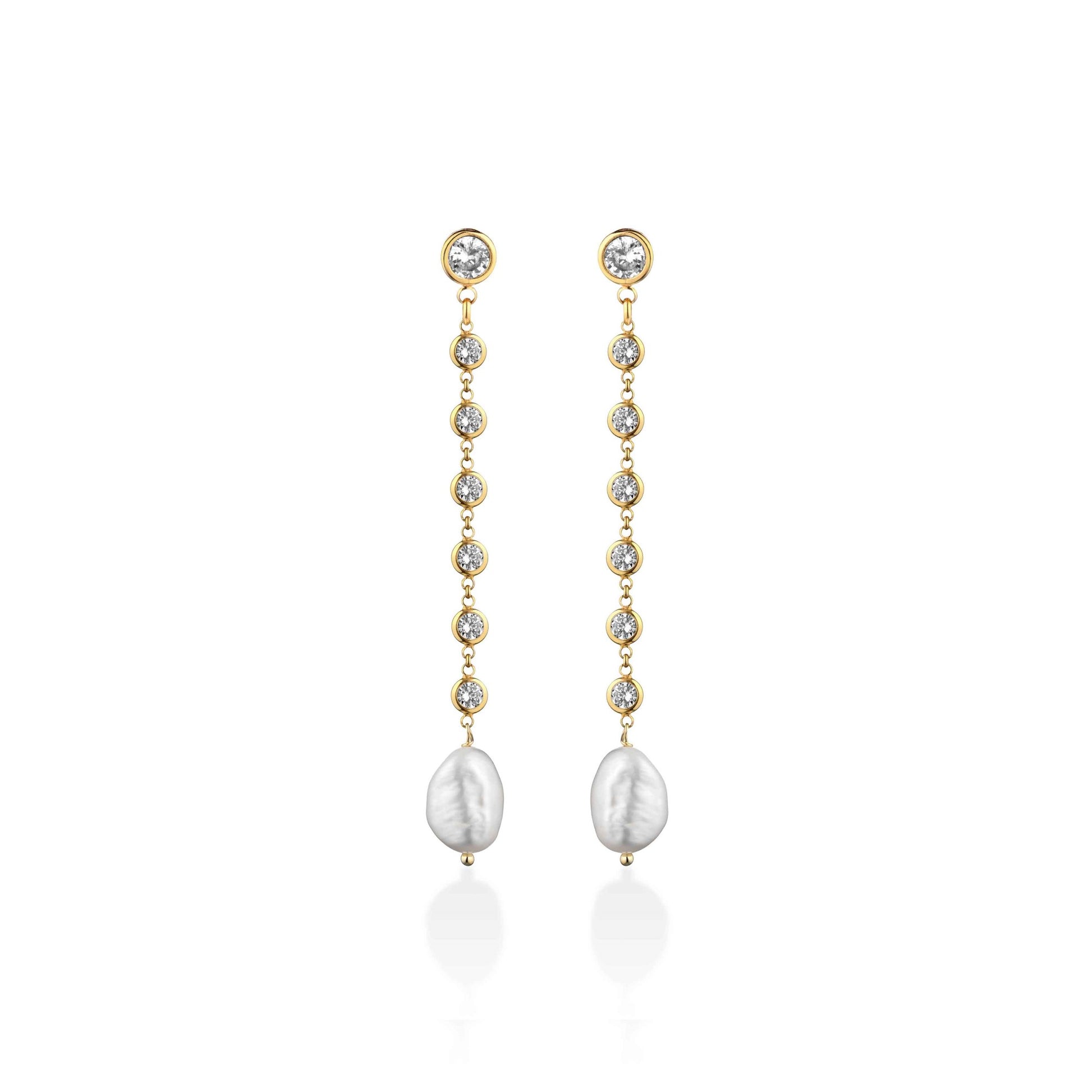 Cristelle | Silver and Pearl Earrings