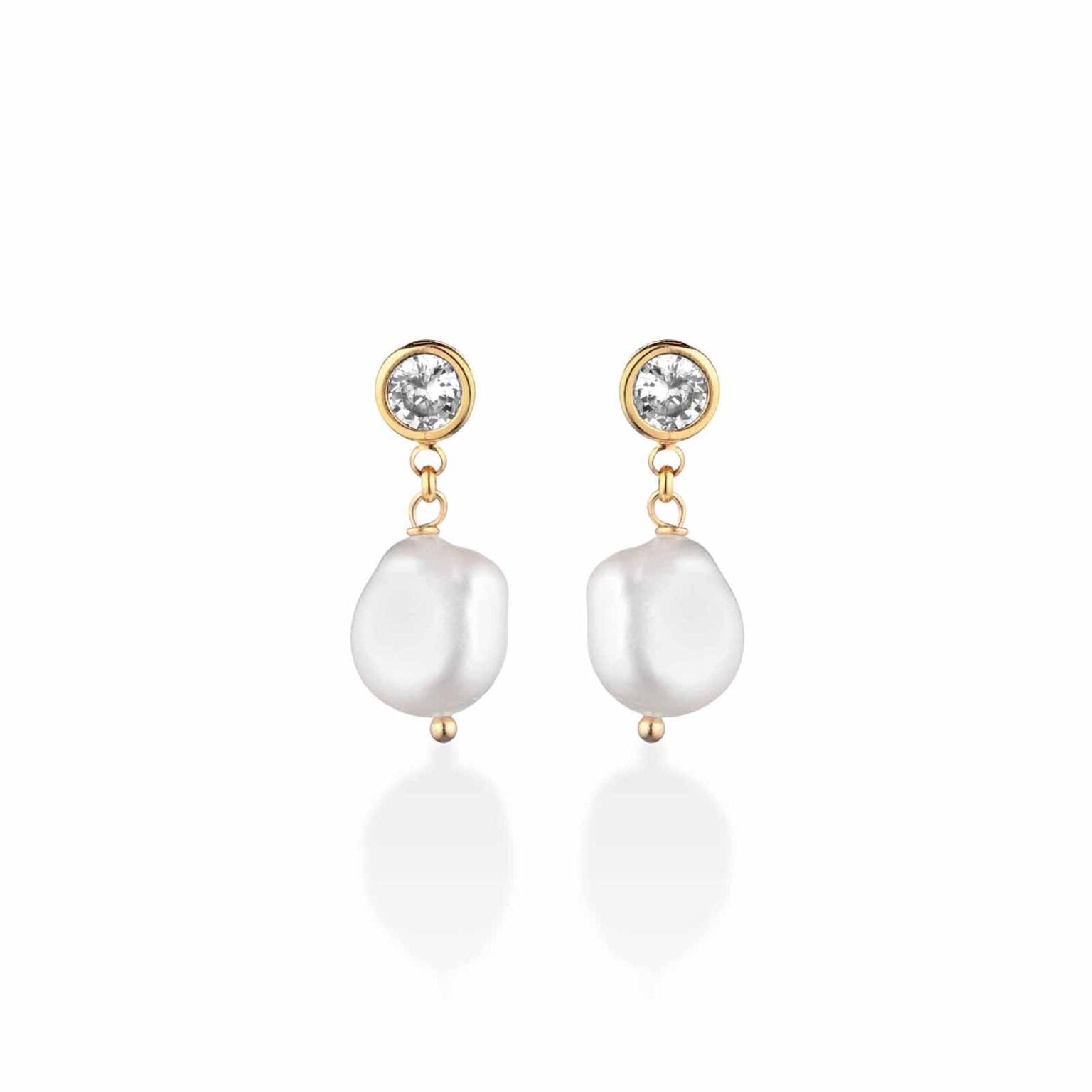 Cristelle | silver and freshwater pearl earrings