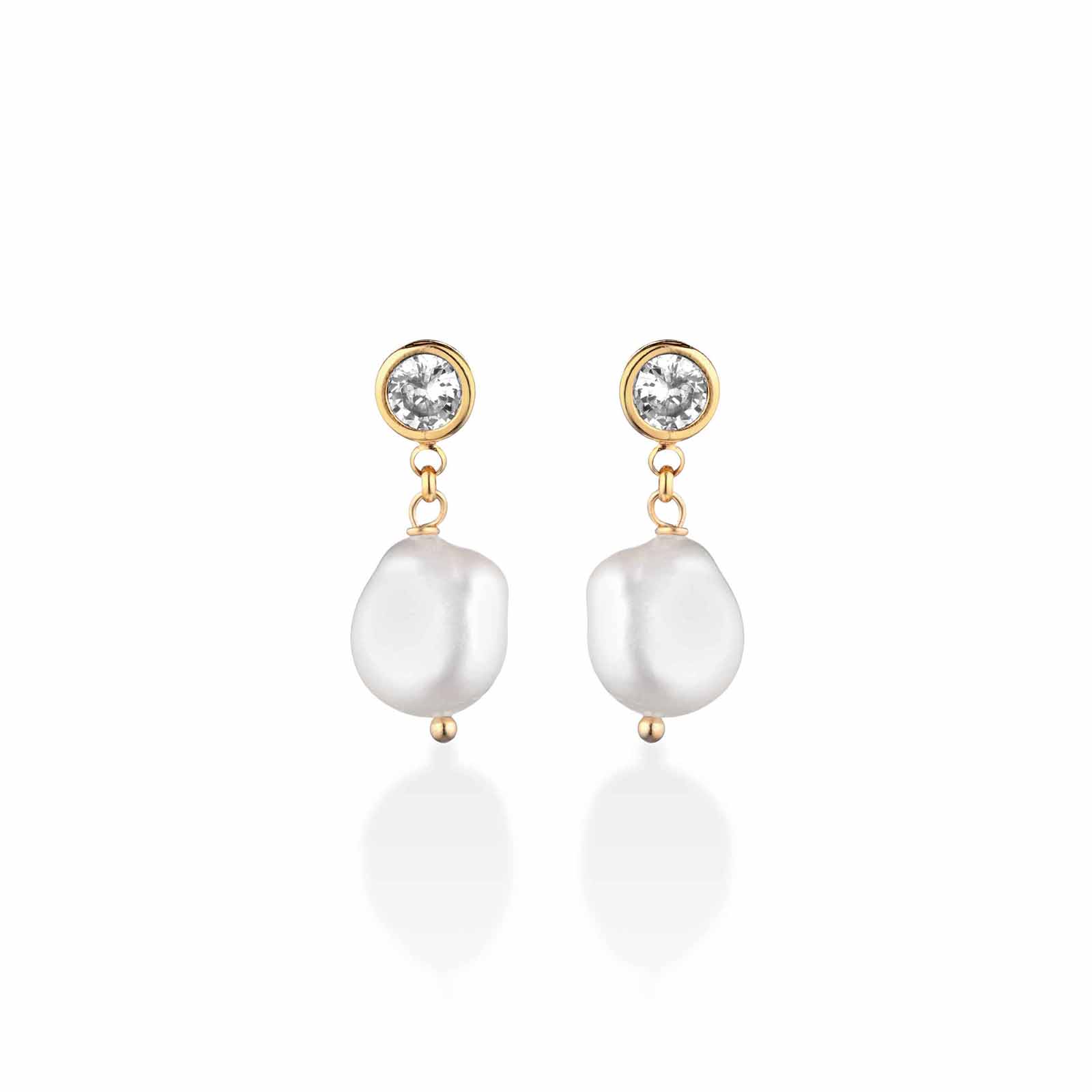 Cristelle | Silver and Pearl Earrings