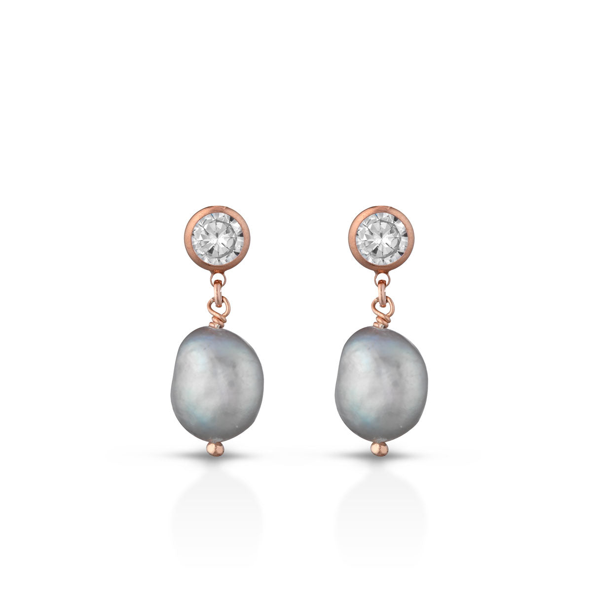Cristelle | silver and freshwater pearl earrings