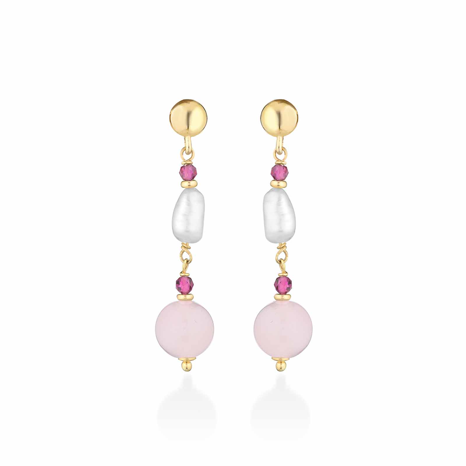 Cristelle Summer | Orecchini in argento con perle e pietre