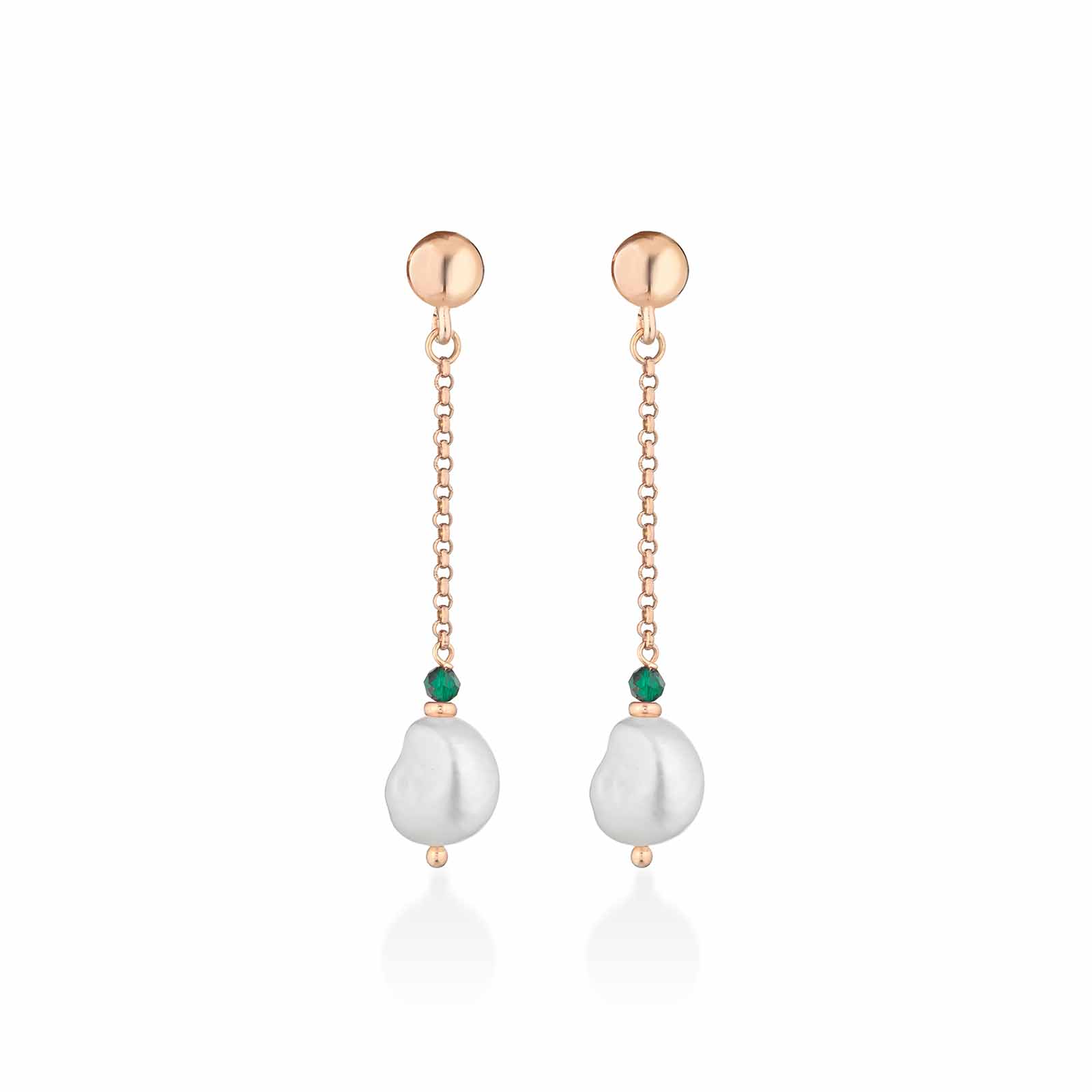 Sophie | Orecchini in argento, spinello e perle