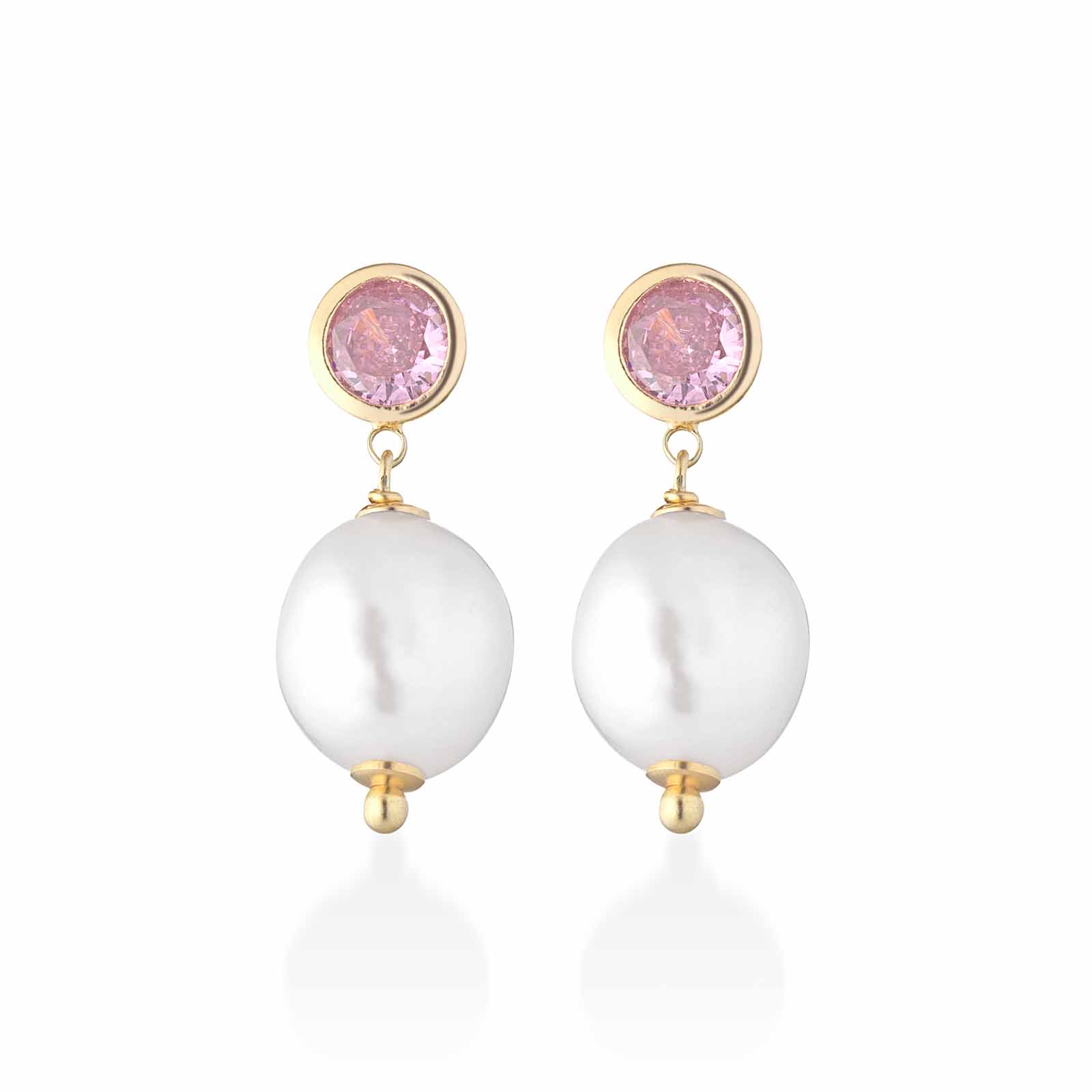 Cristelle Summer | Orecchini in perla con argento e zirconi