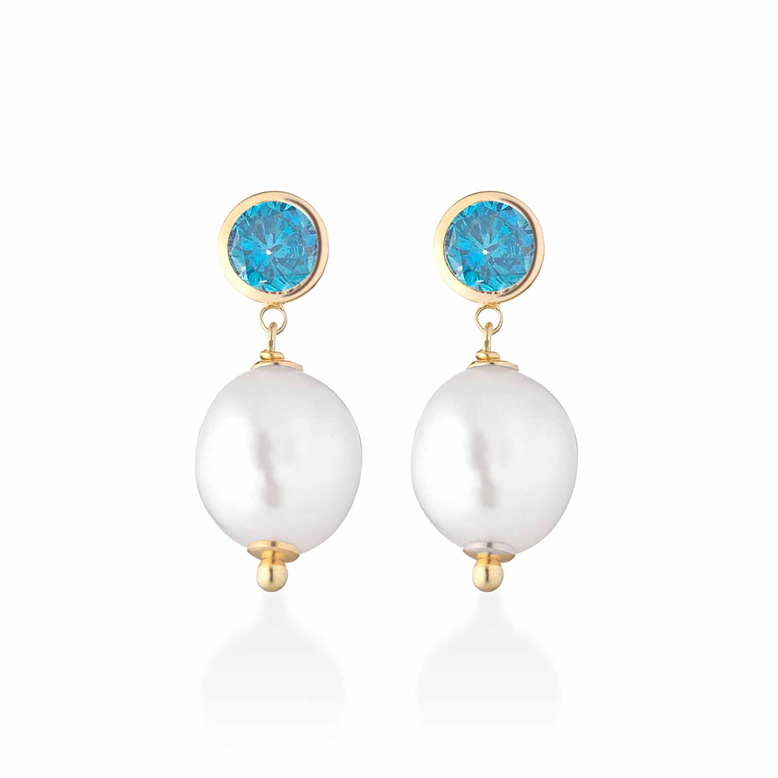 Cristelle Summer | Orecchini in argento, zirconi e perle
