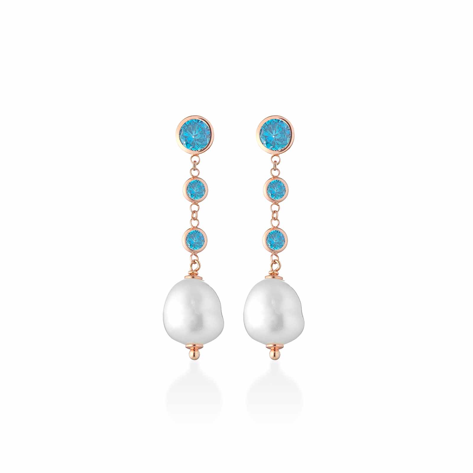 Cristelle Summer | Orecchini in argento con perle e zirconi