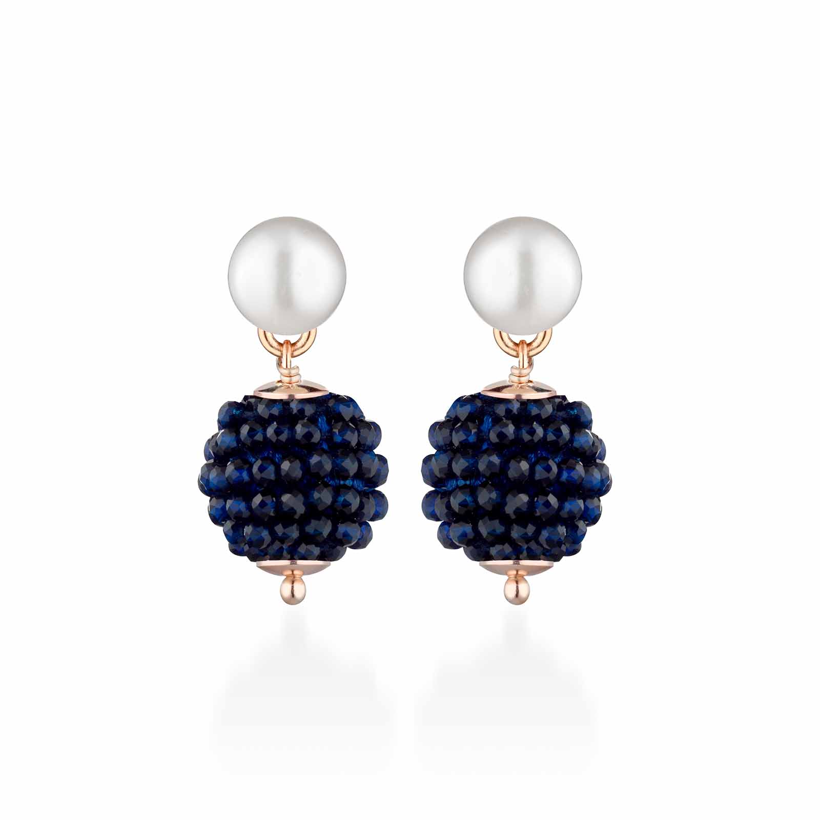 Sophie | Orecchini con perle, argento e spinello