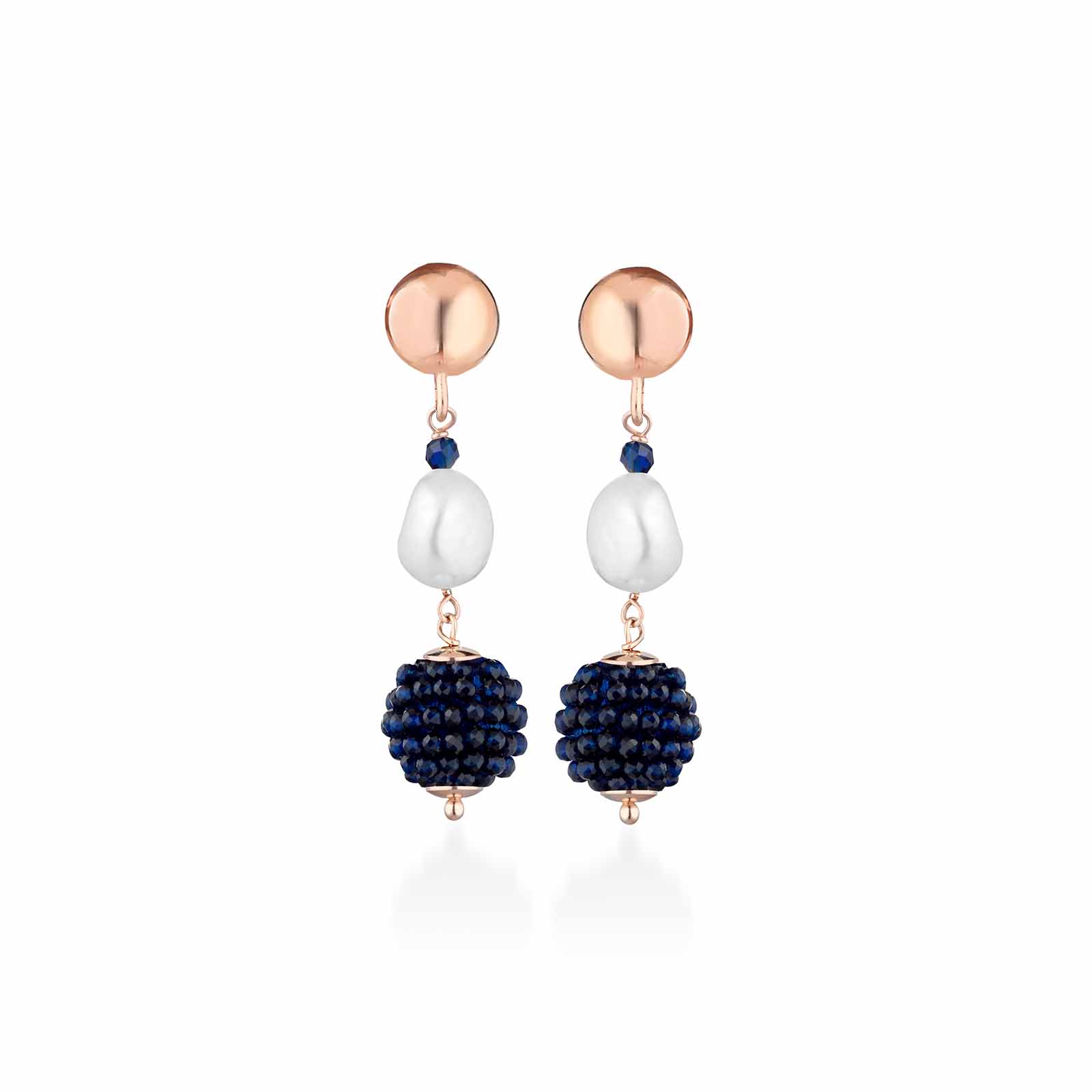 Sophie | Orecchini con perle, argento e spinello
