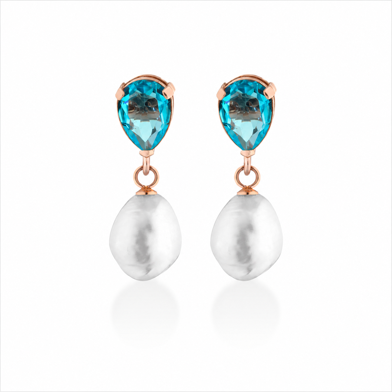 Cristalli | Orecchini con perle, argento e cristalli