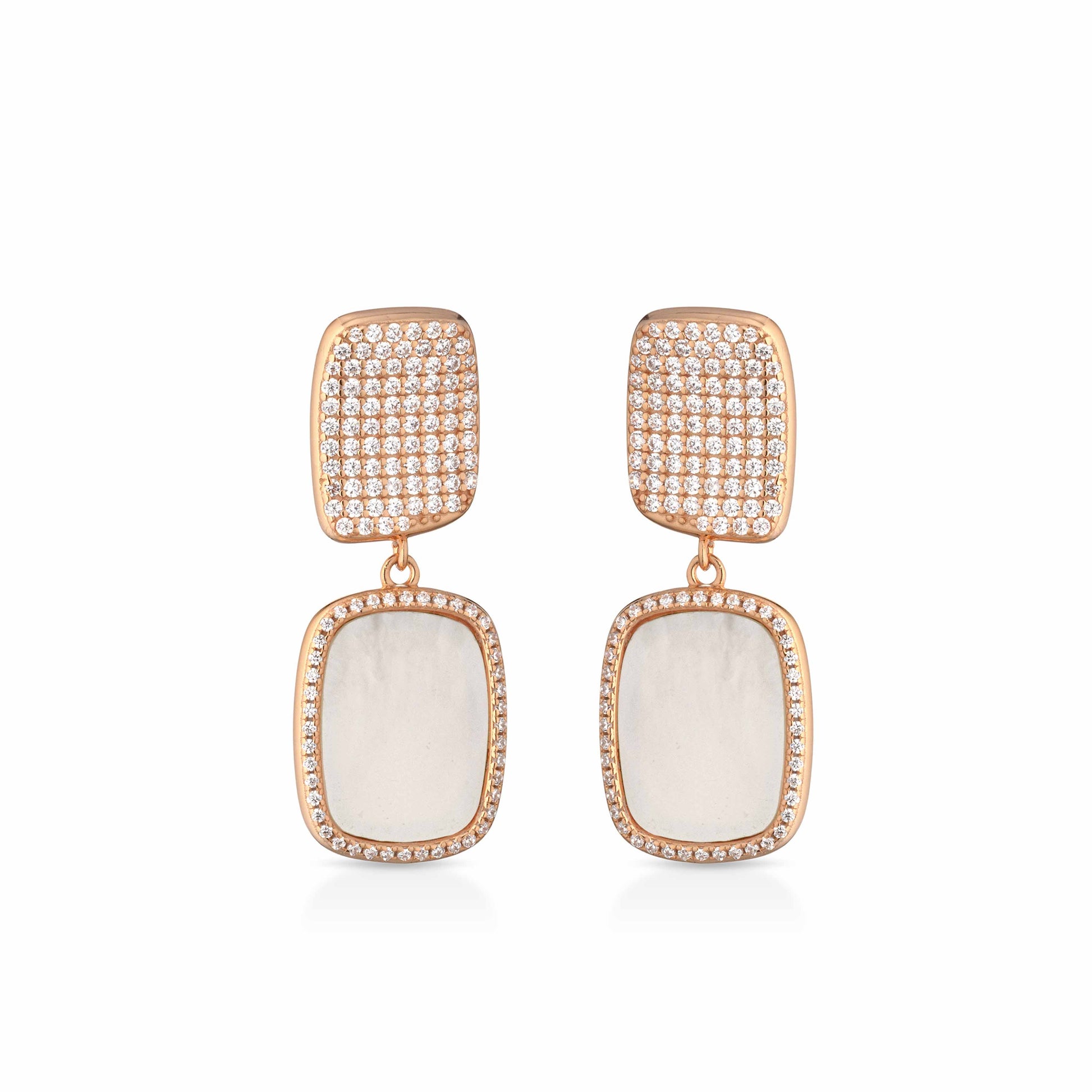 Sidney | Orecchini in argento e madreperla