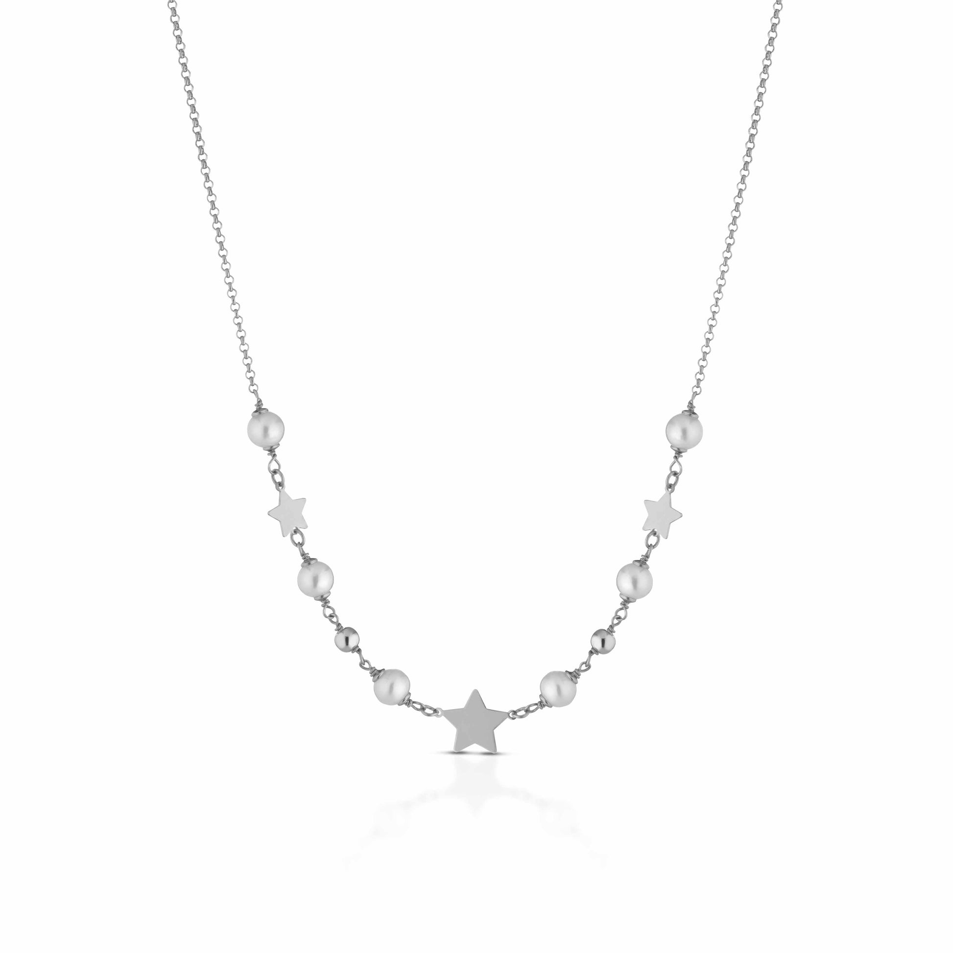 Etoile | Collana in argento e perle