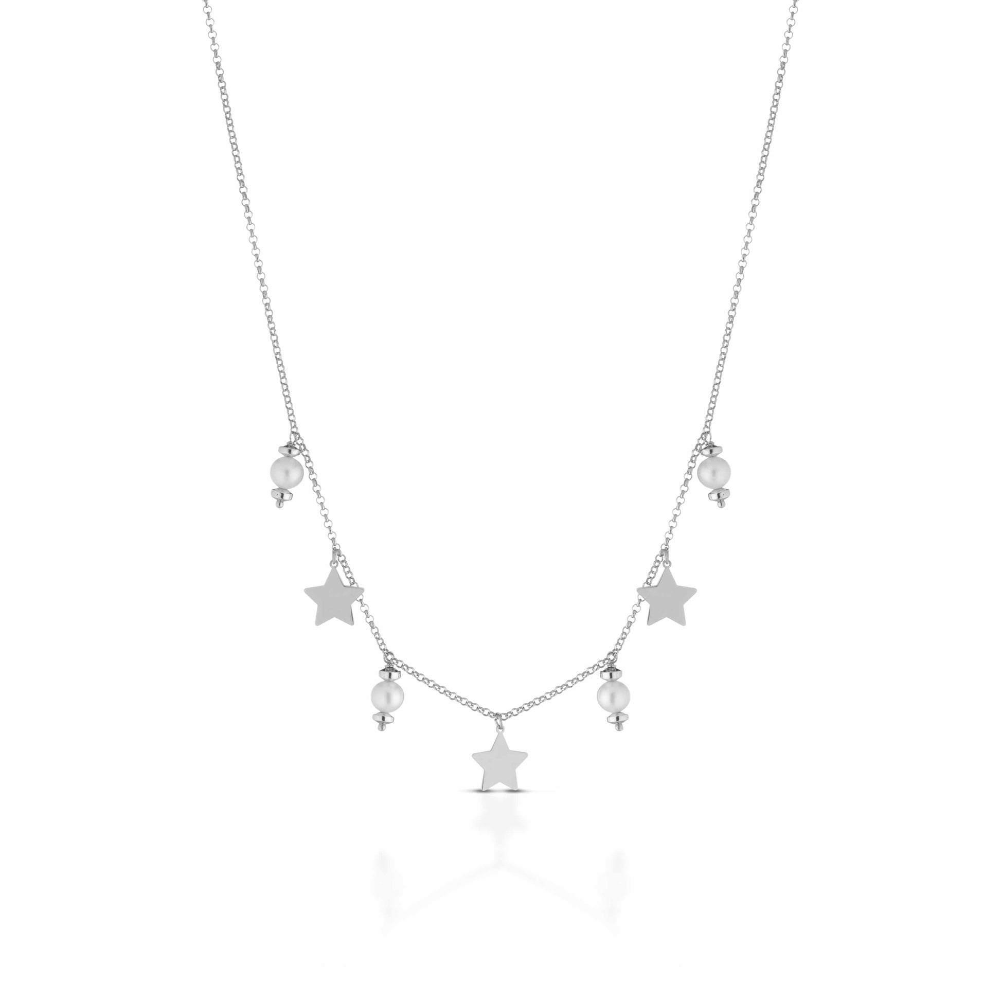 Etoile | Collana in argento e perle