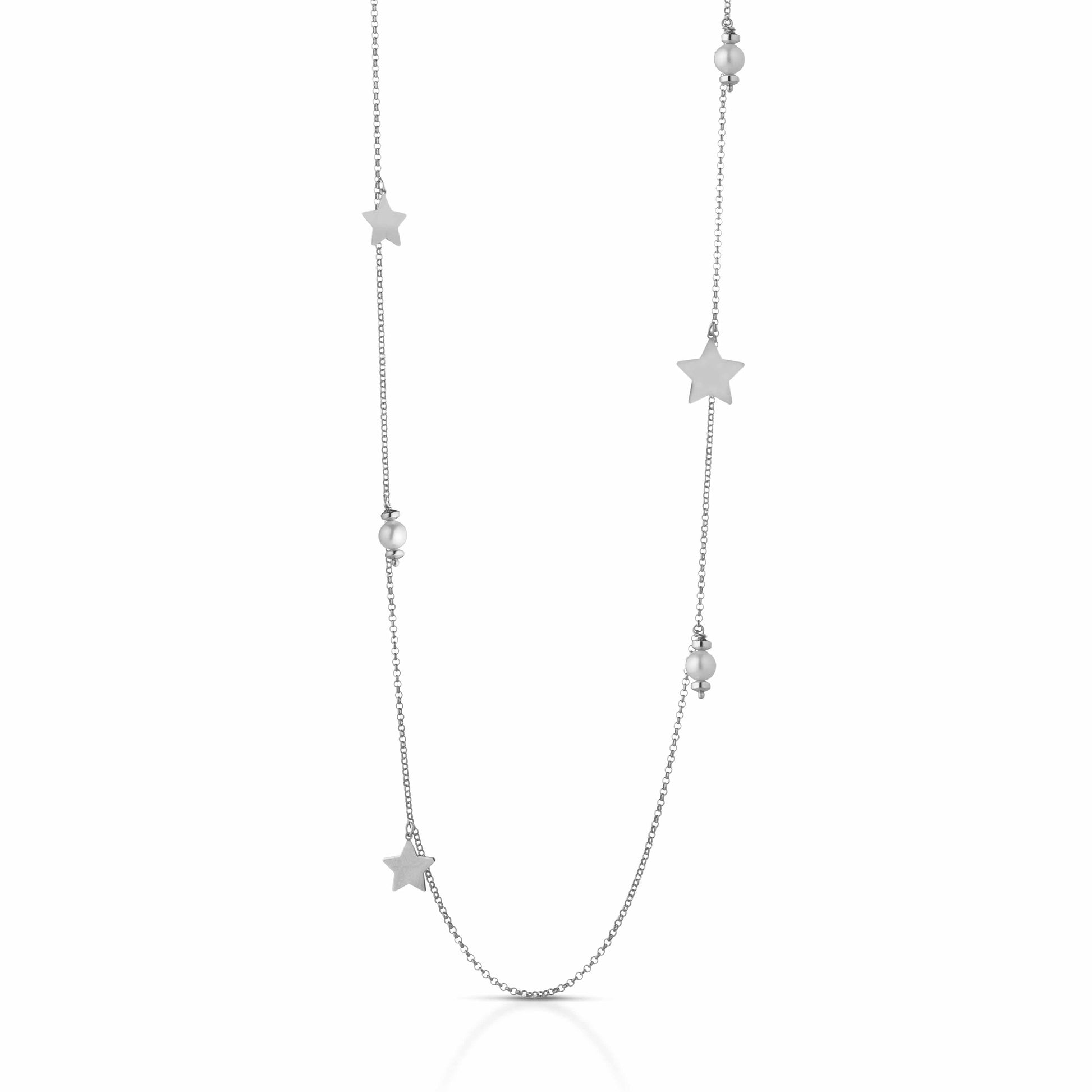 Etoile | Collana in argento e perle