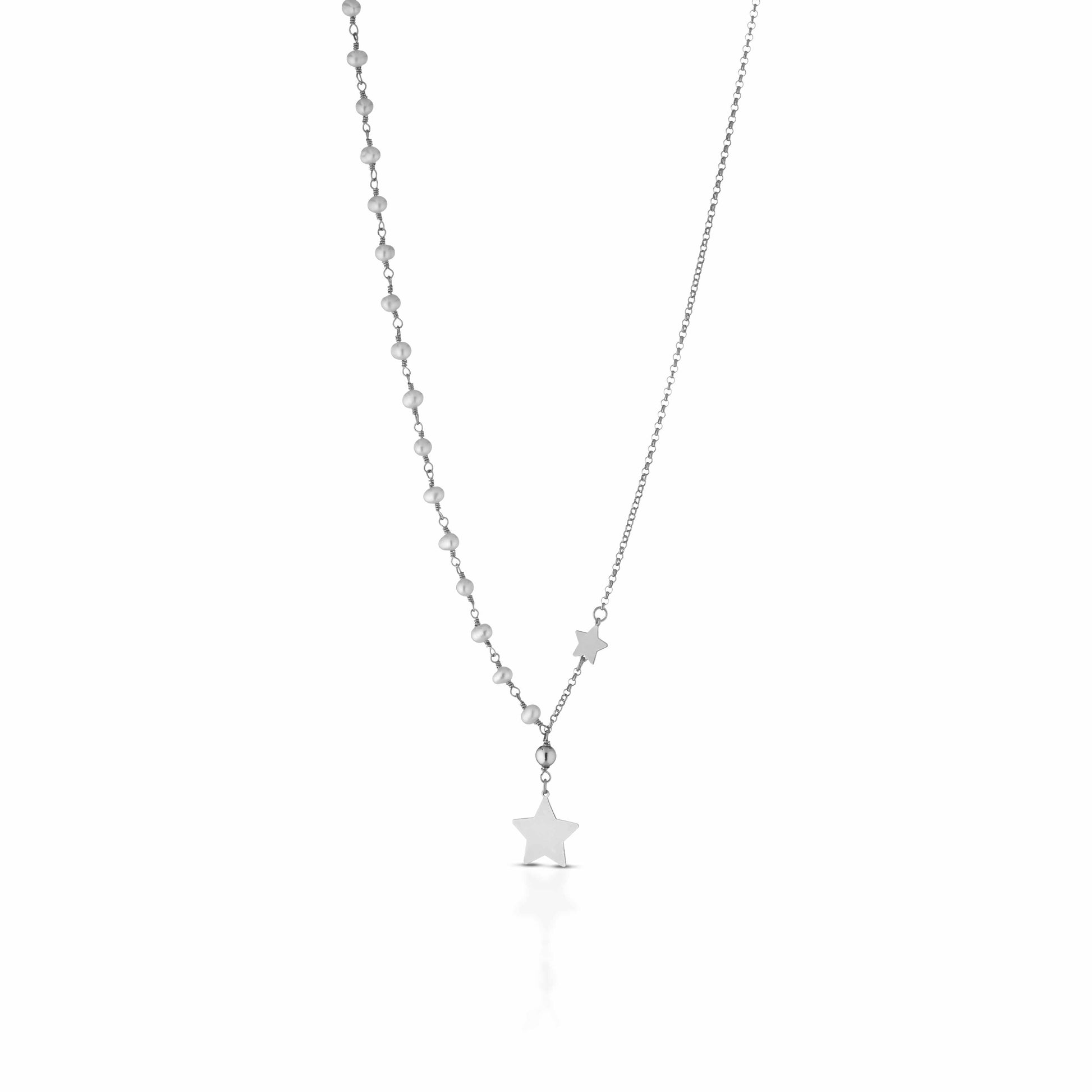 Etoile | Collana in argento e perle